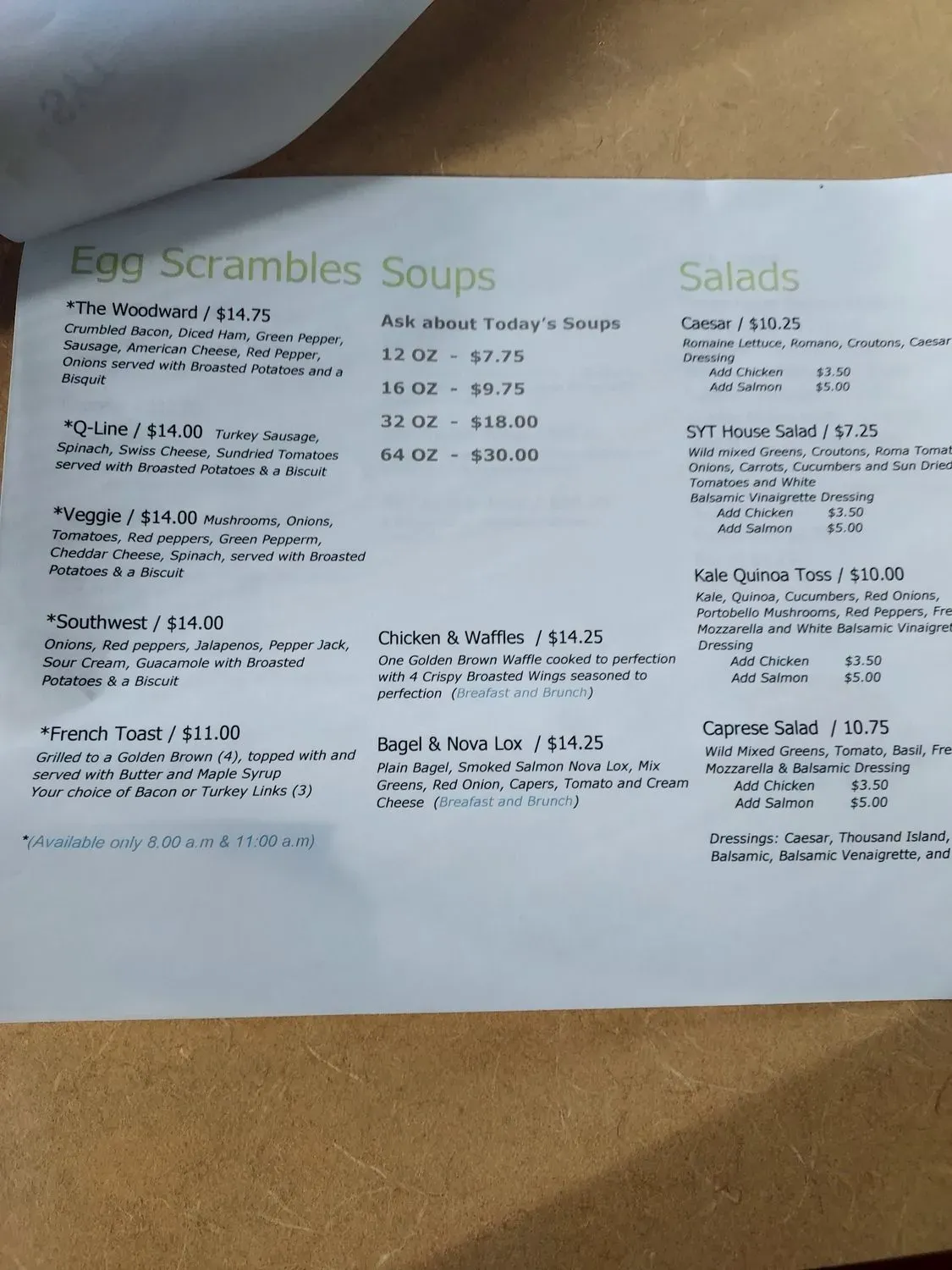 Menu 6