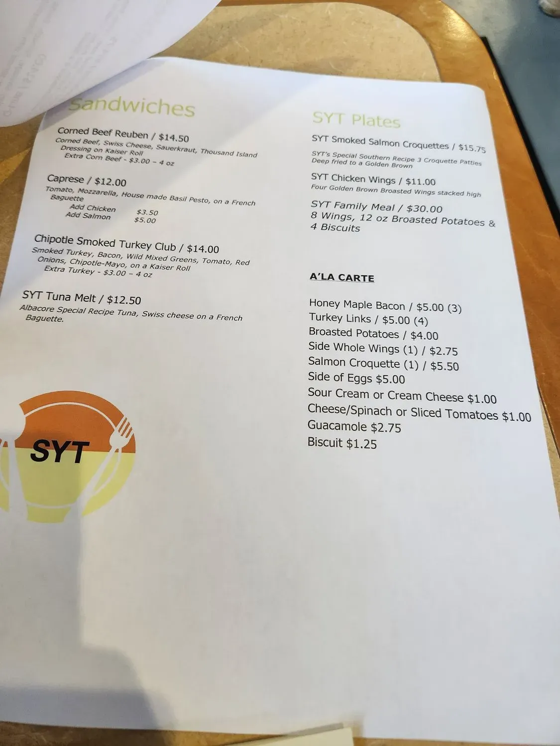 Menu 3