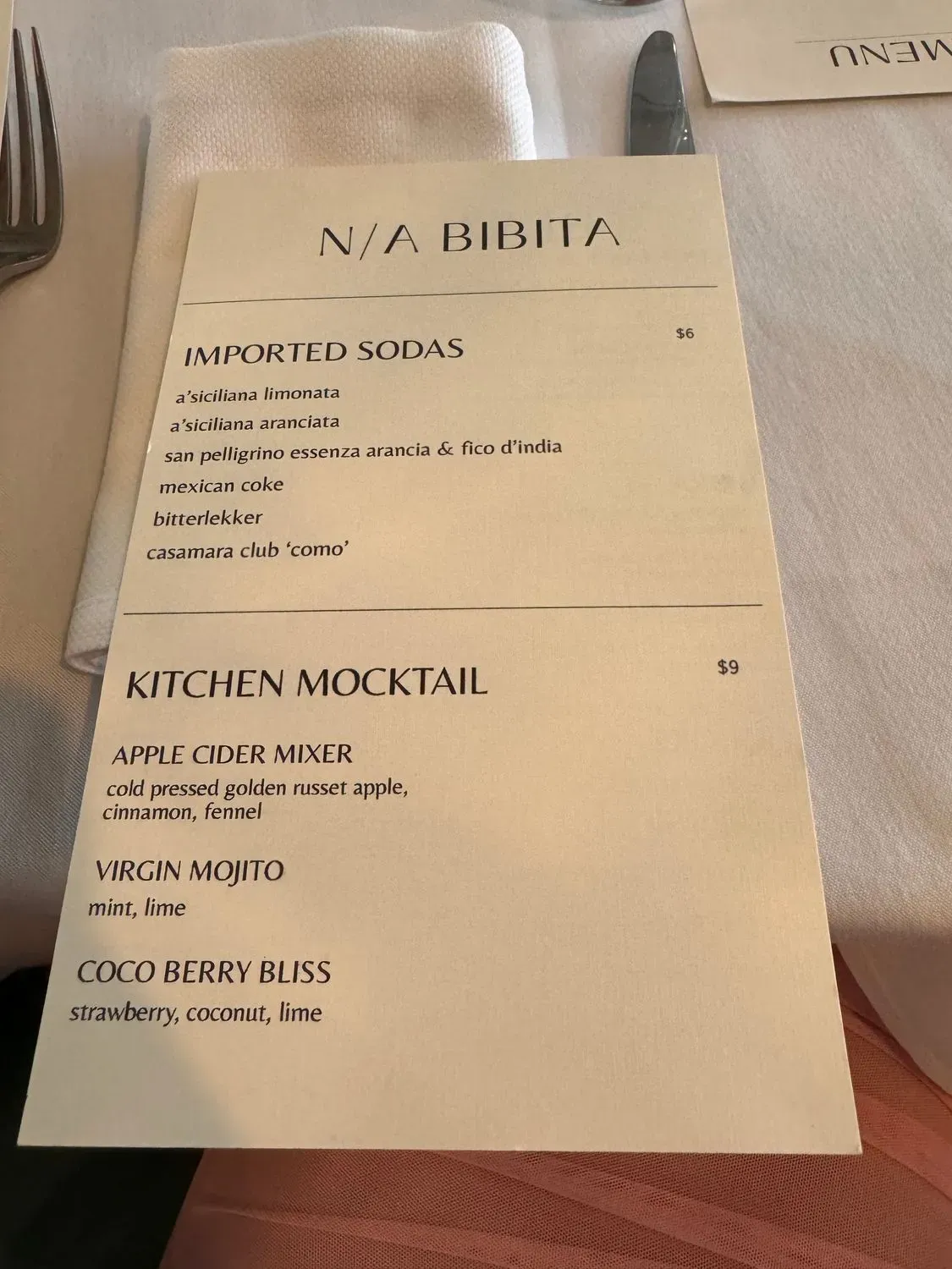 Menu 5