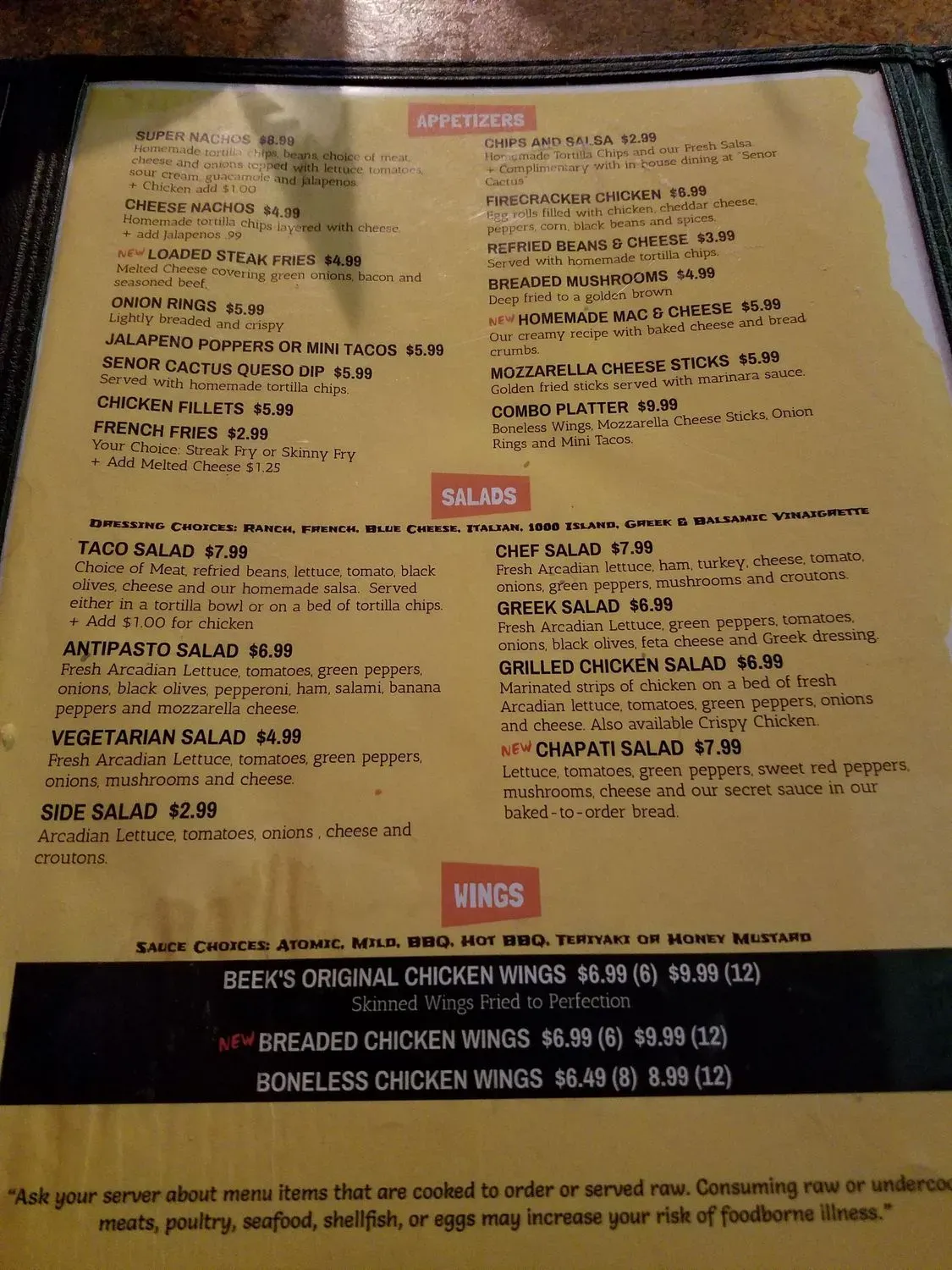 Menu 6