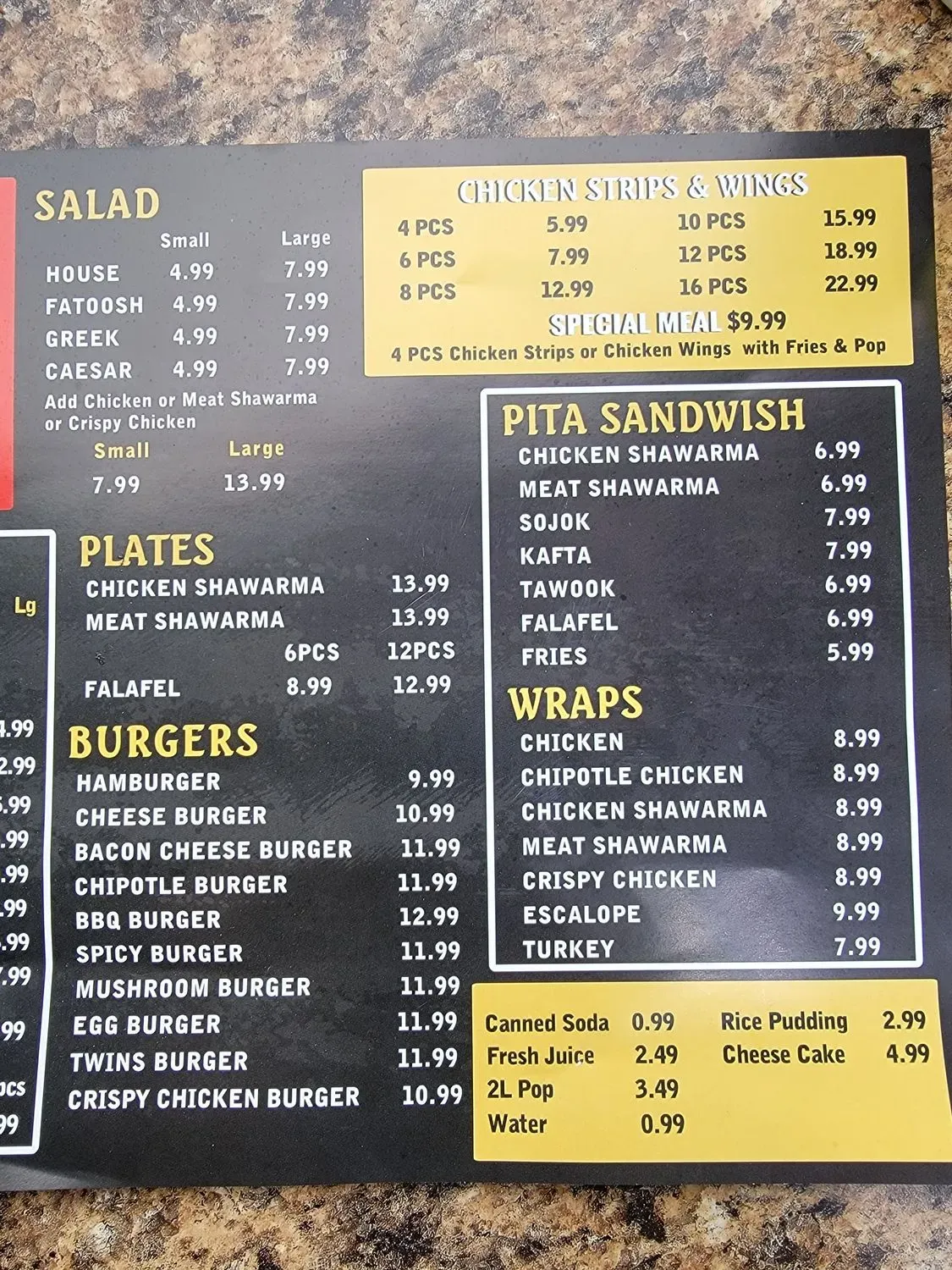 Menu 2