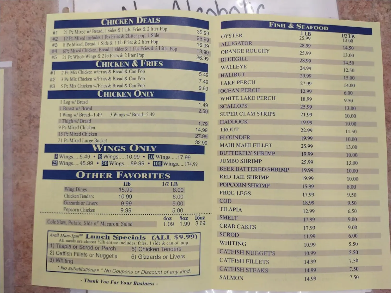 Menu 1