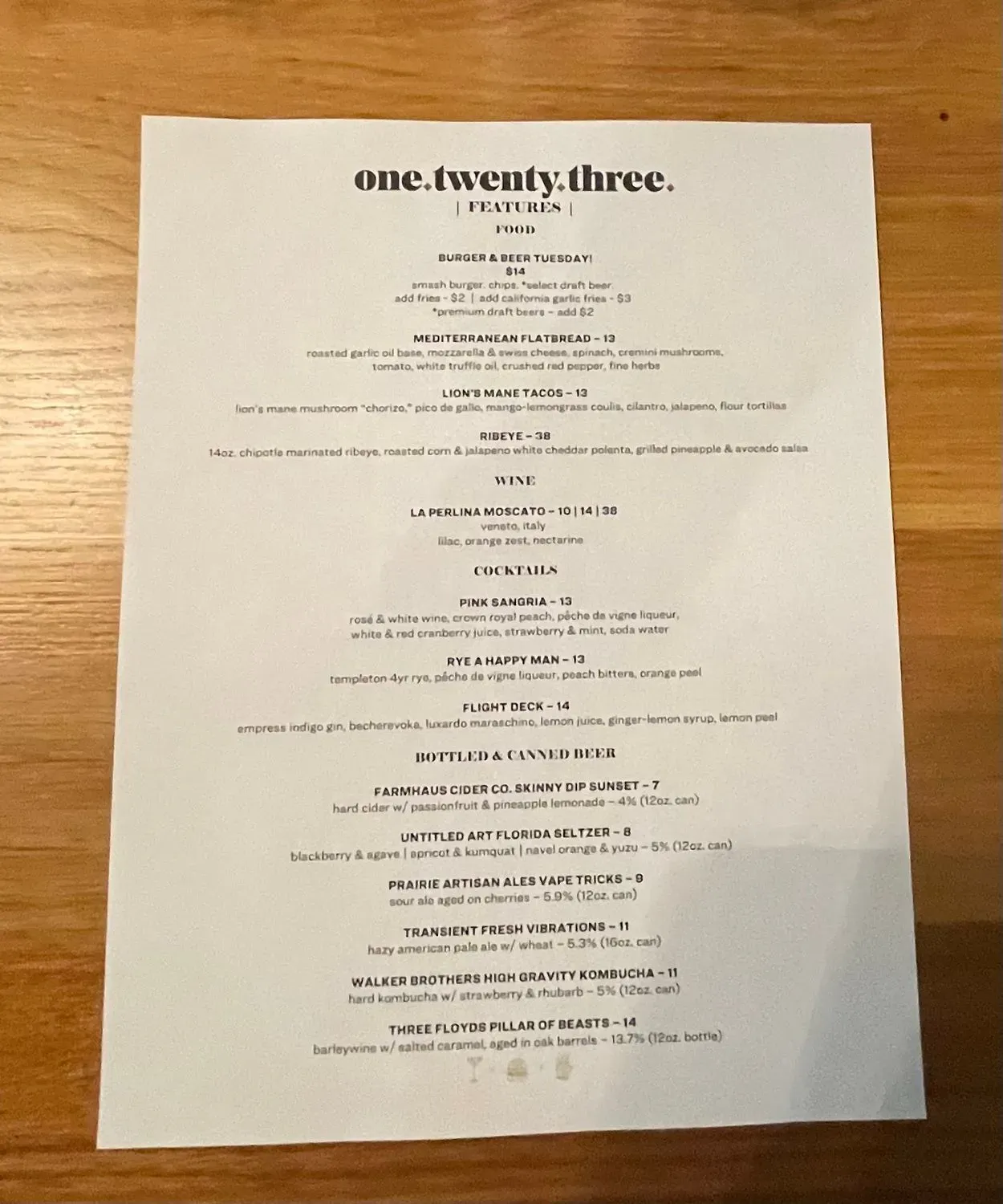 Menu 2