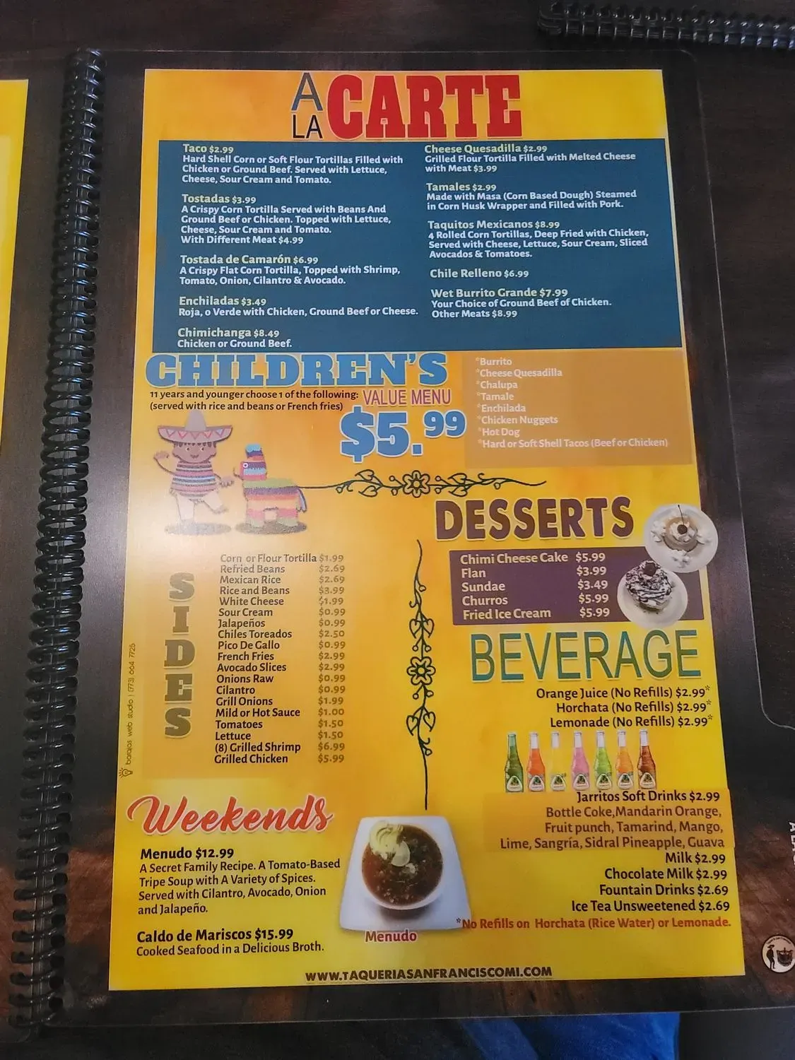 Menu 6