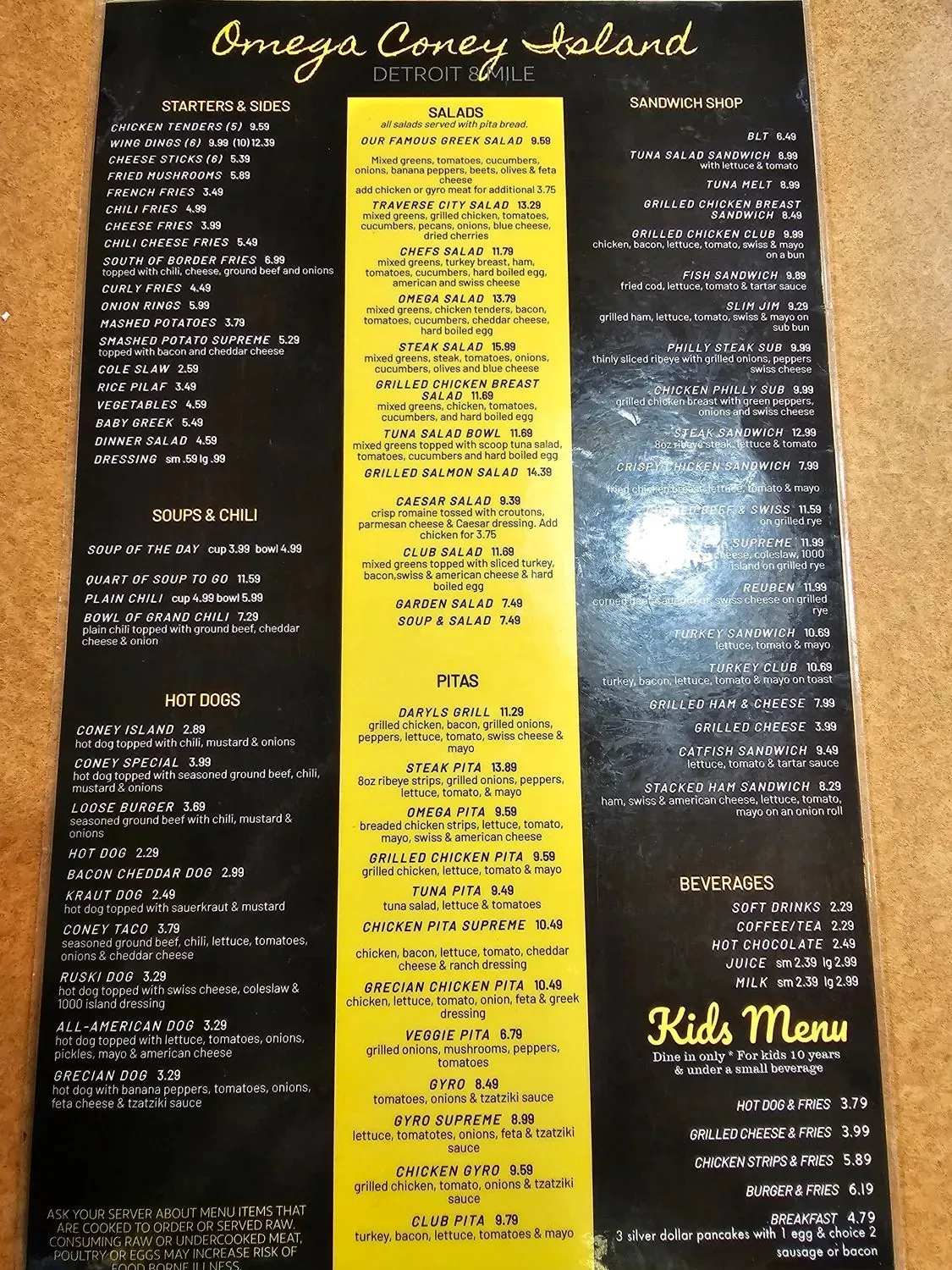 Menu 5