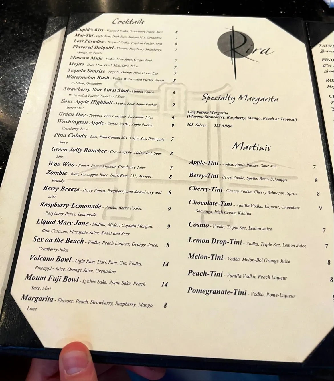 Menu 5