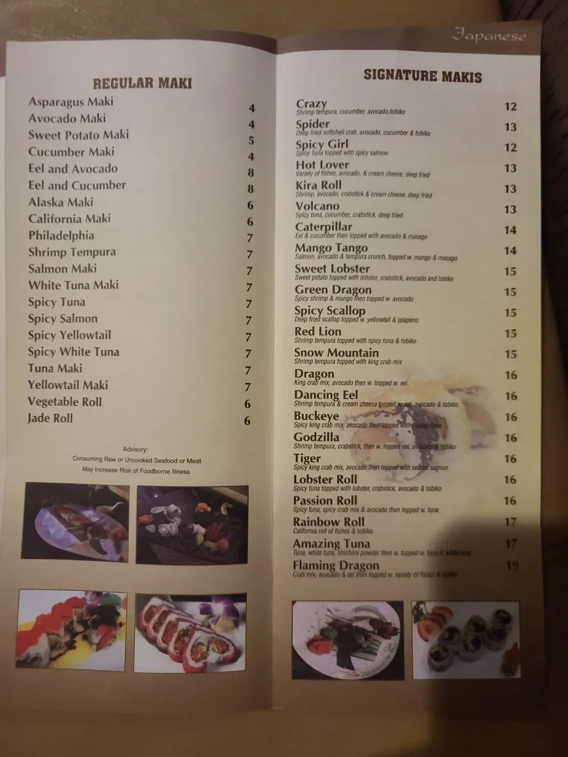 Menu 6