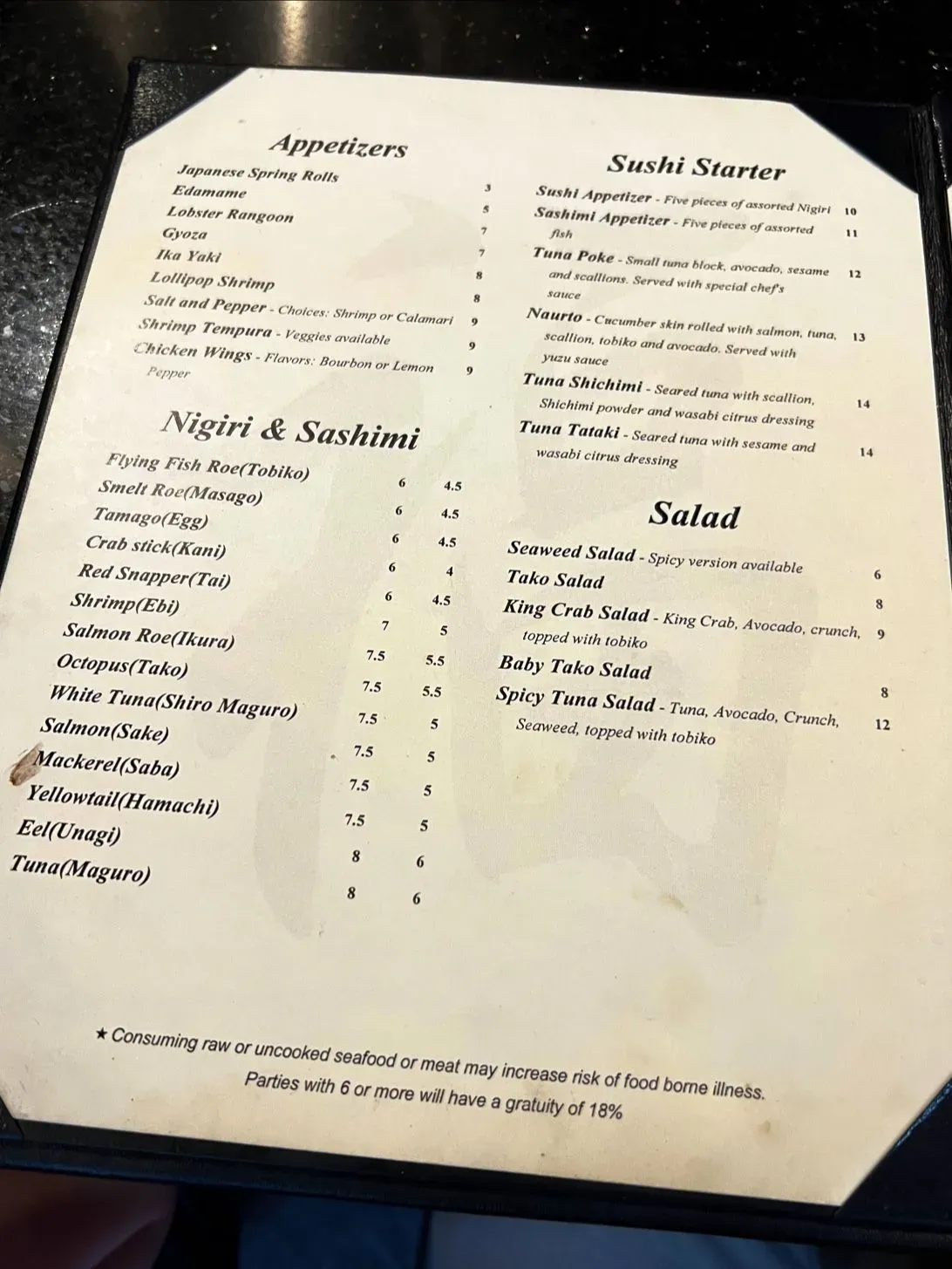 Menu 3