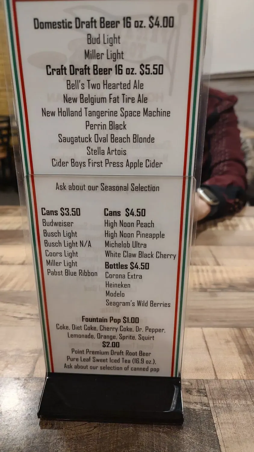 Menu 5