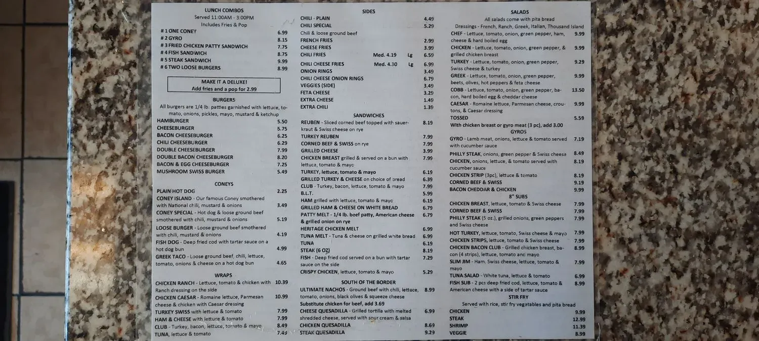 Menu 3