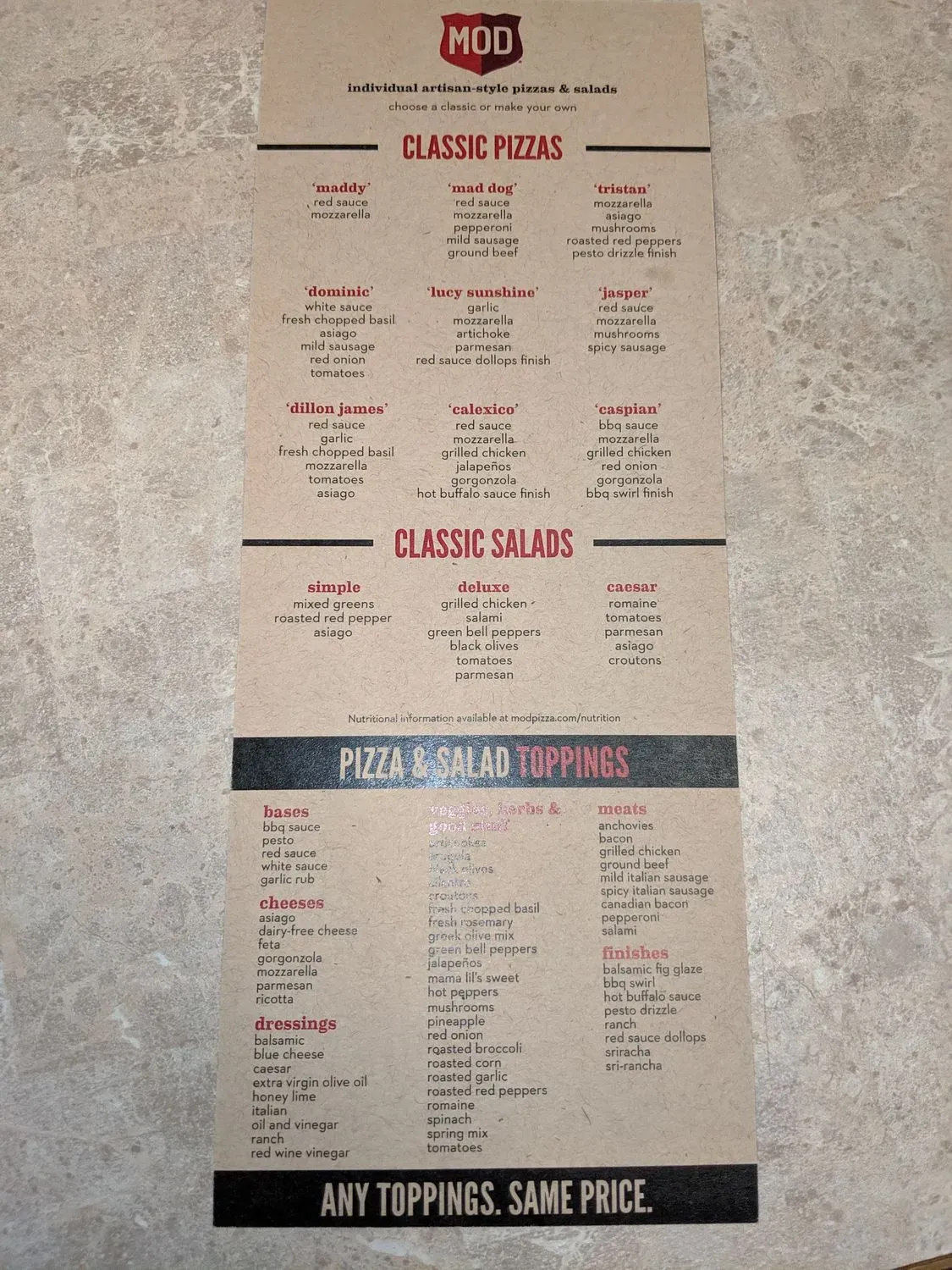 Menu 4