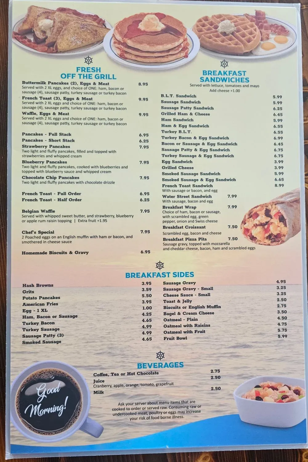 Riviera Restaurant & Bar Menu - Updated October 2025
