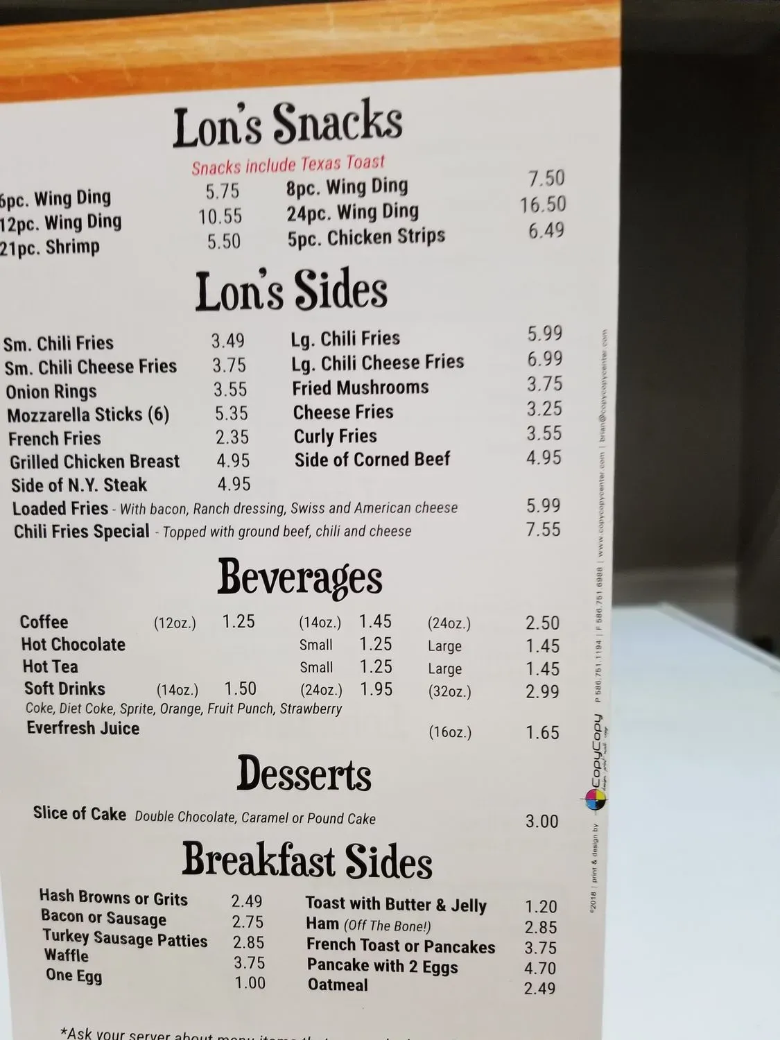 Menu 4