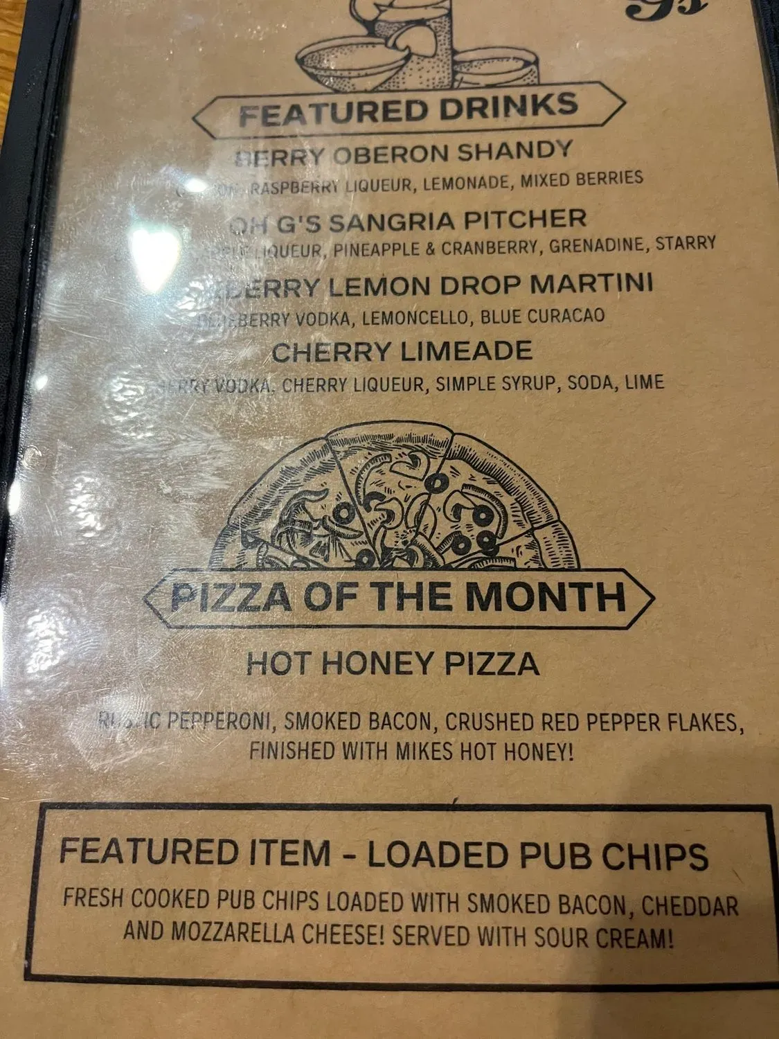 G's Pizzeria Bar & Grill Menu - Updated October 2025