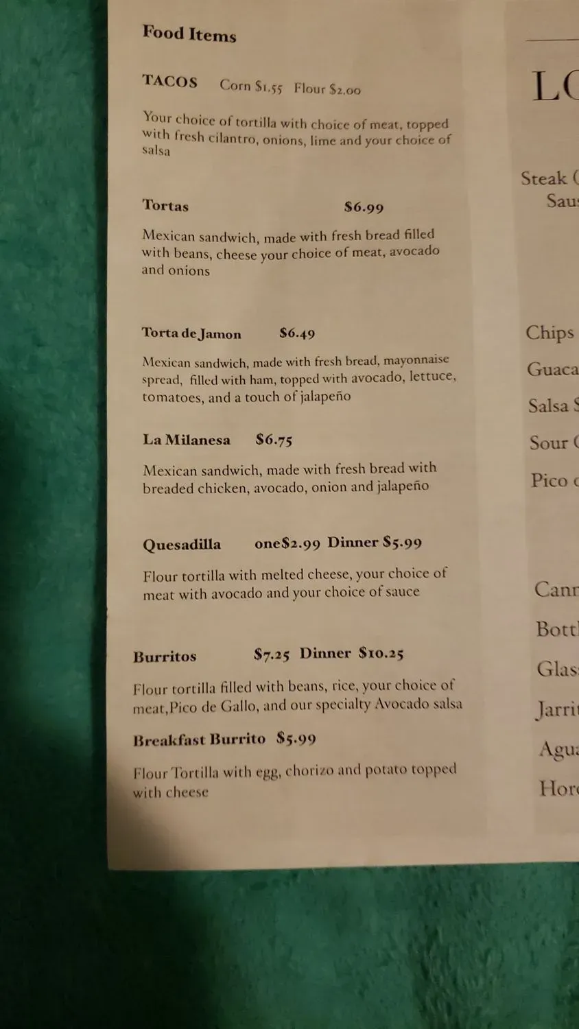 Menu 6