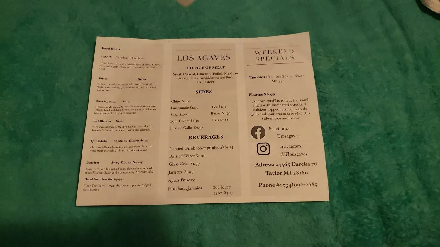 Menu 1