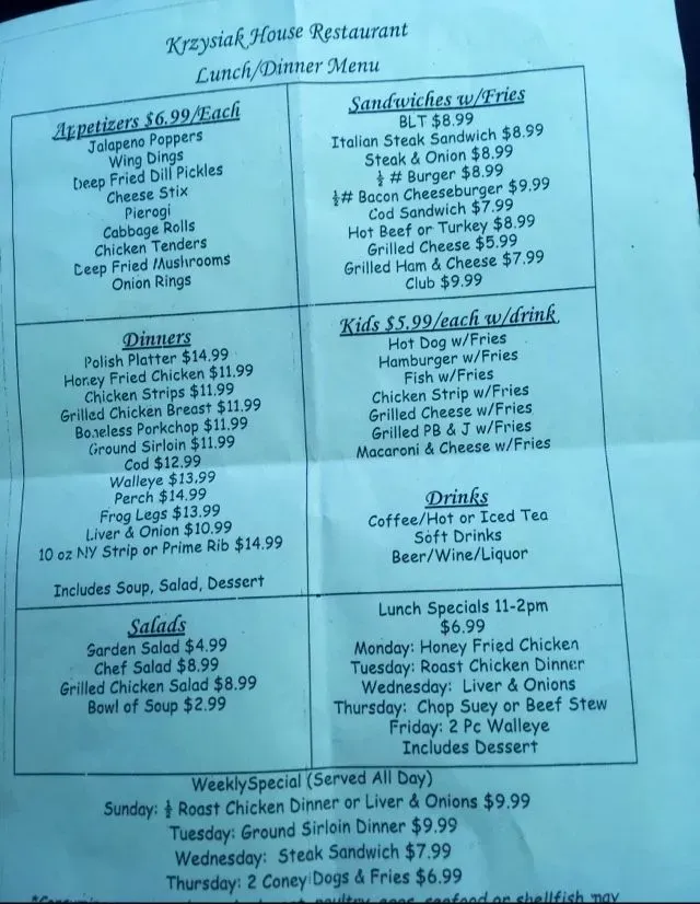 Menu 1