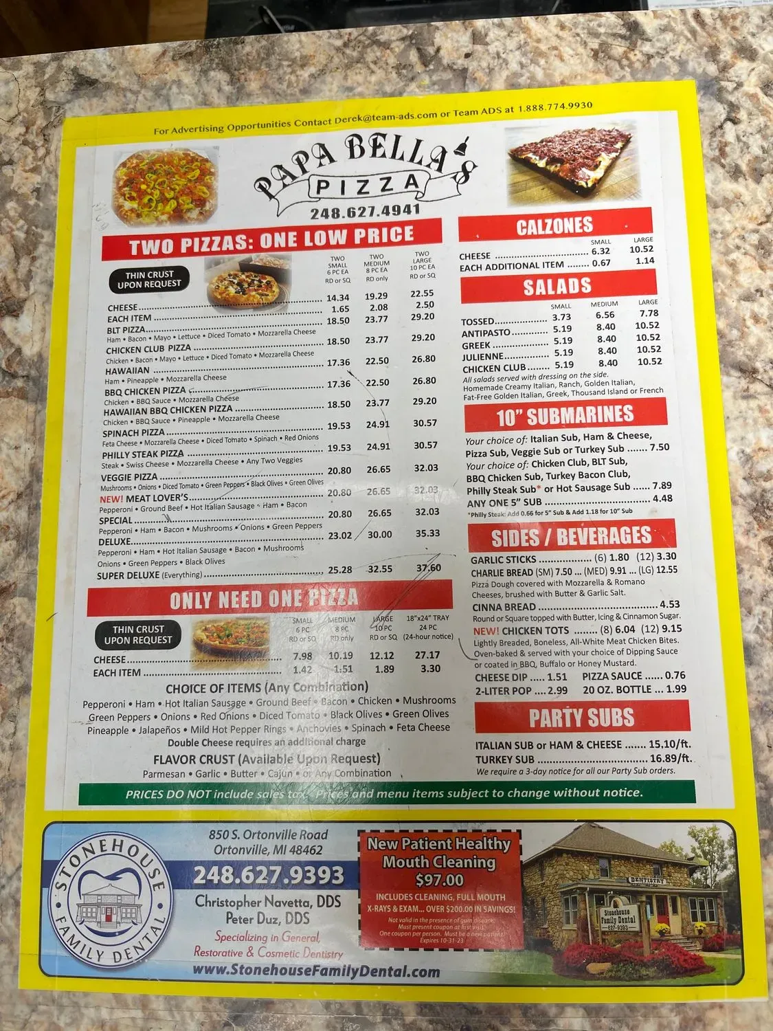 Menu 2