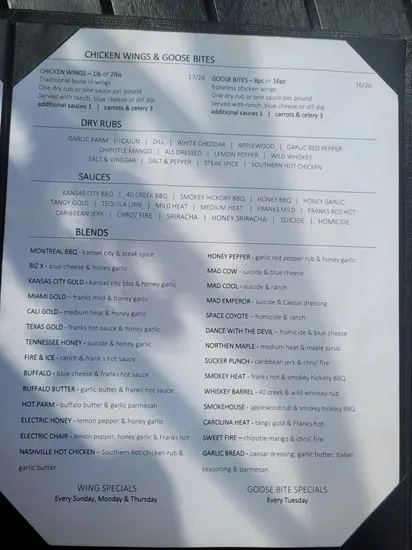 Menu 5