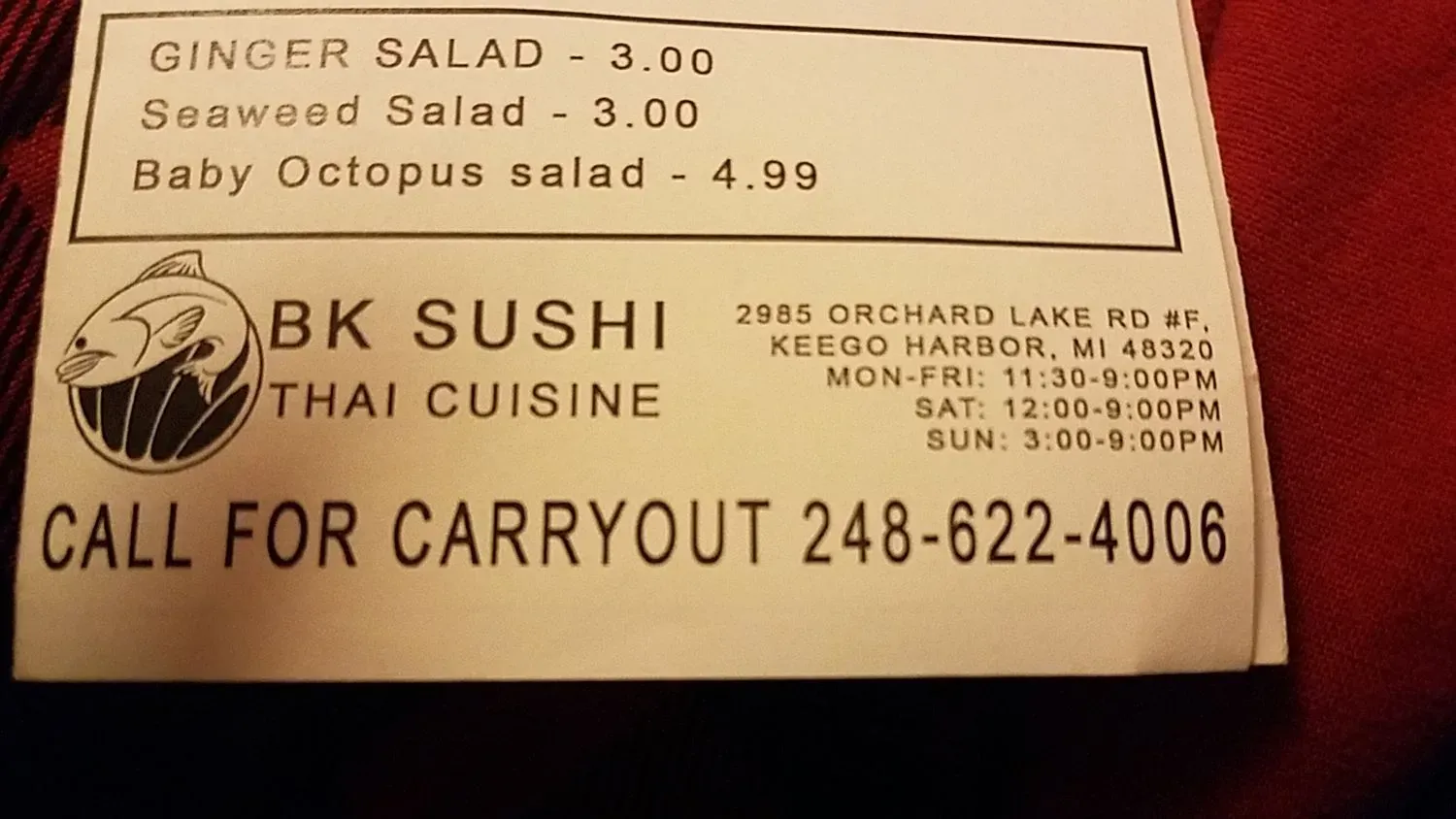 Menu 6