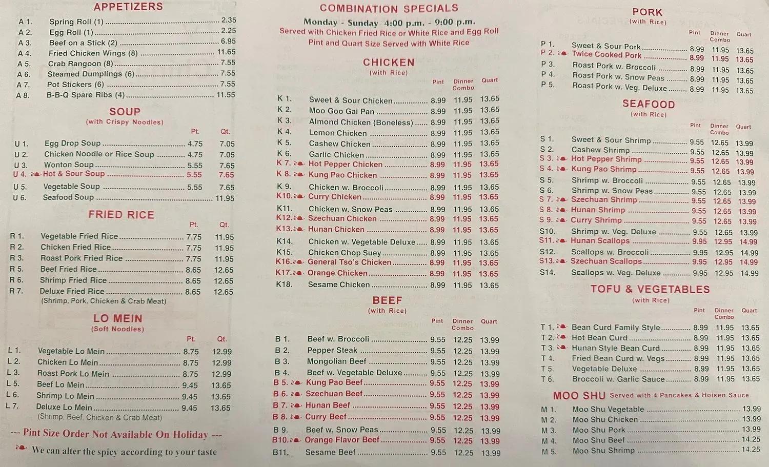 Menu 2