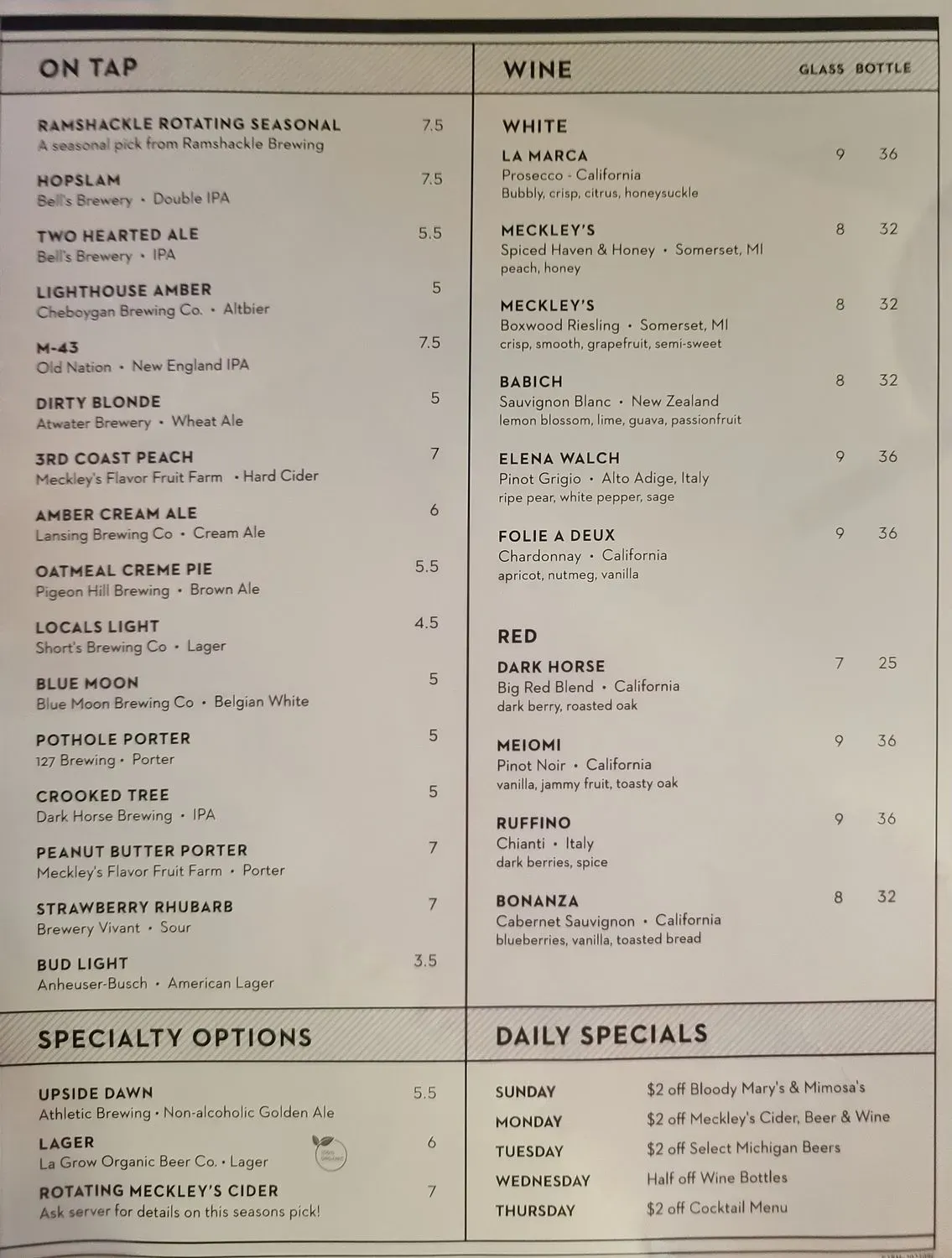 Menu 2