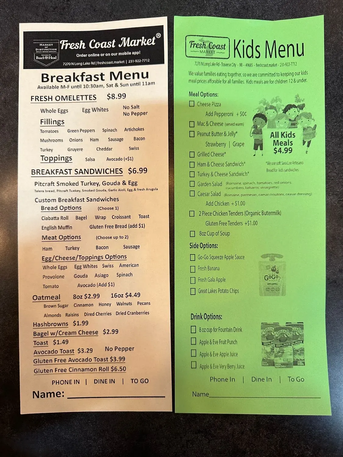 Menu 3