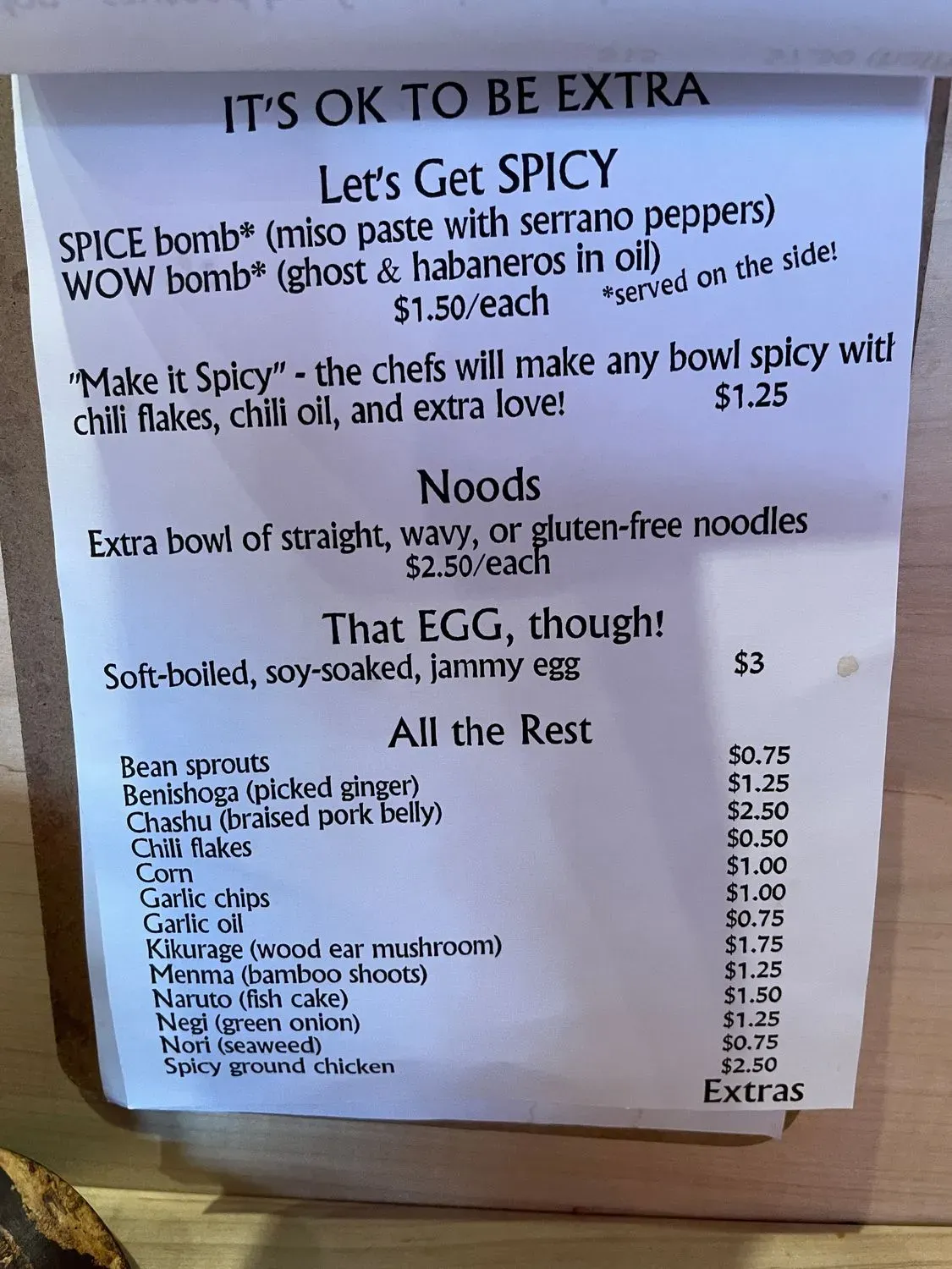 Menu 5