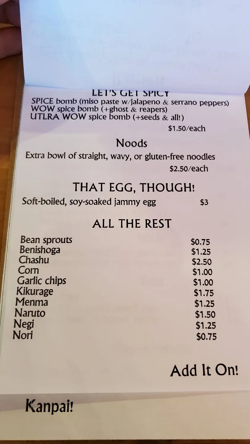 Menu 3