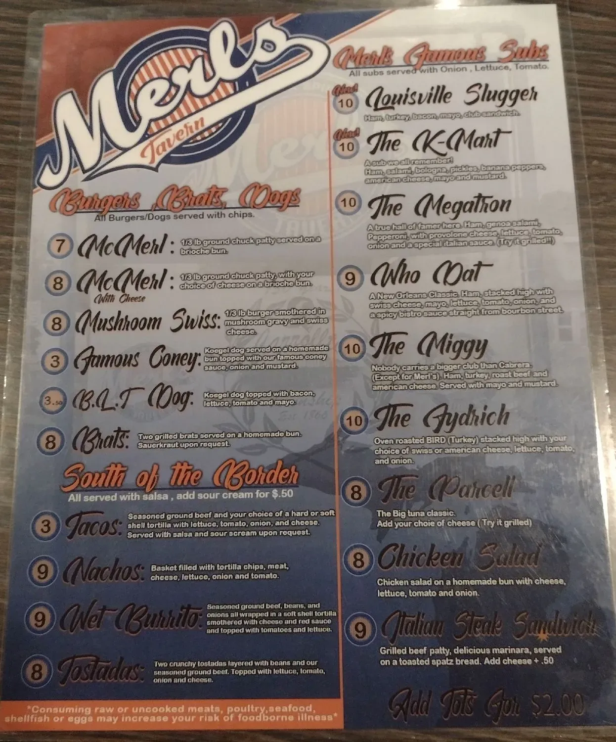 Menu 4