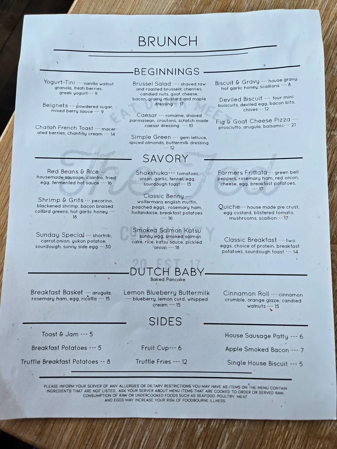 Menu 1