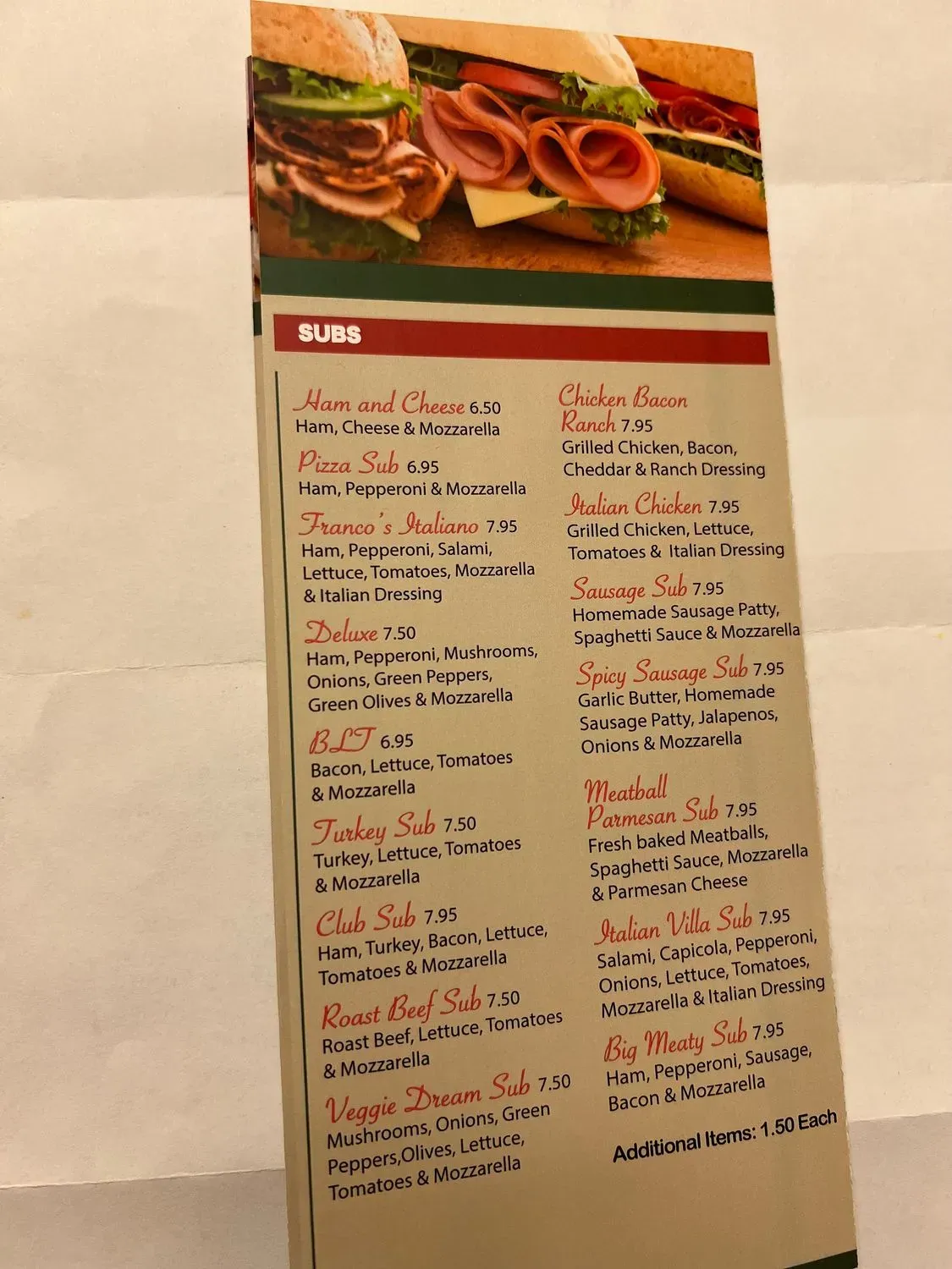 Menu 2