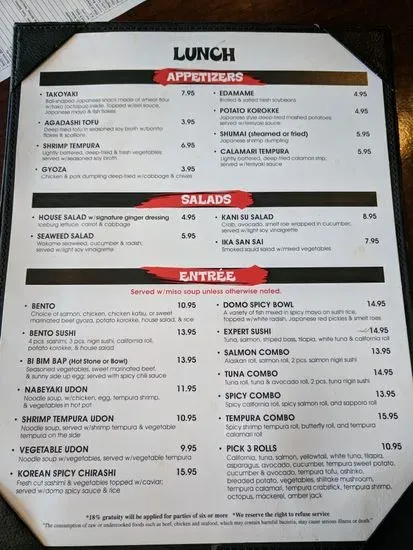 Menu 5