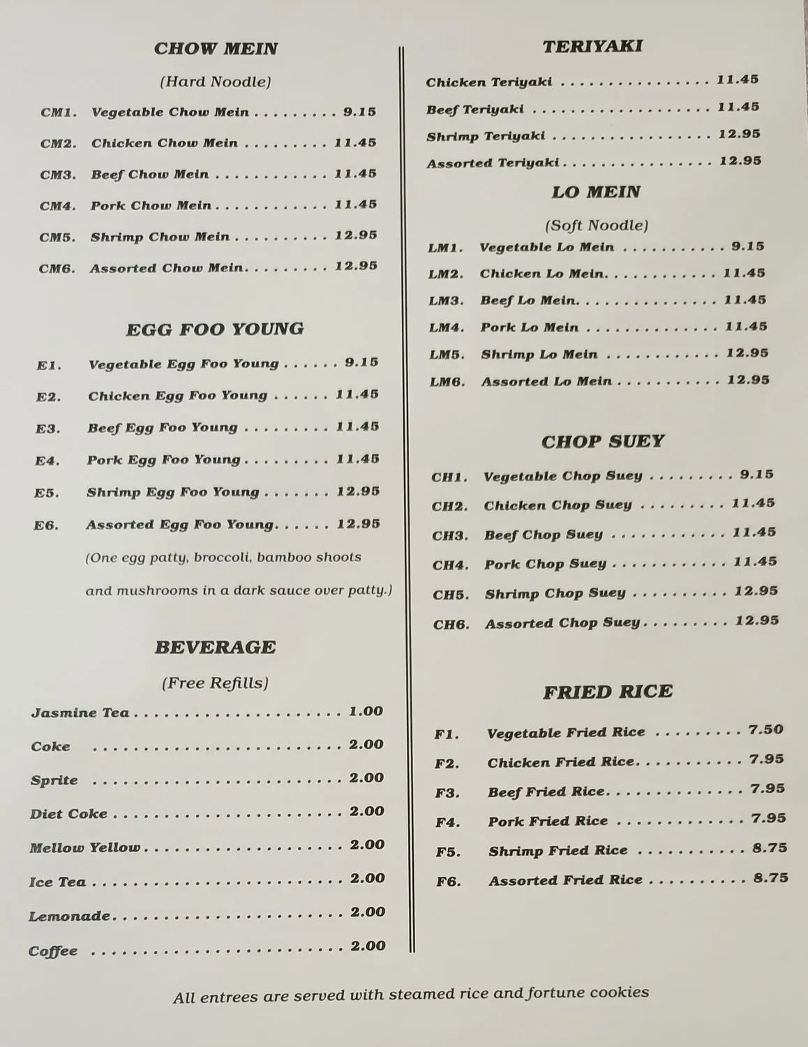 Menu 1