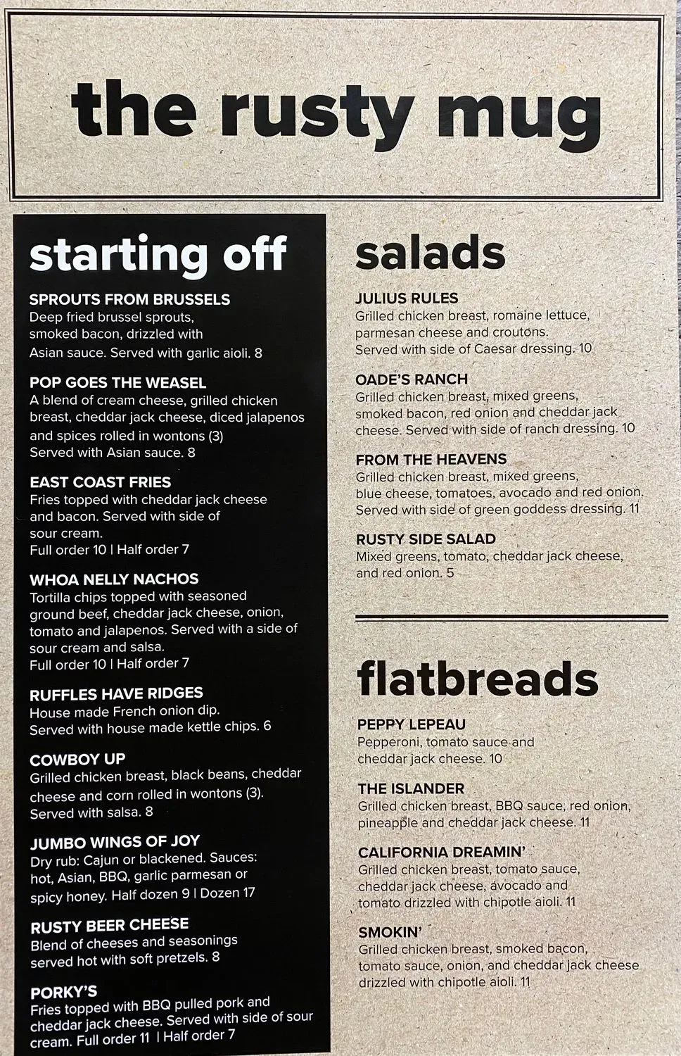 Menu 2