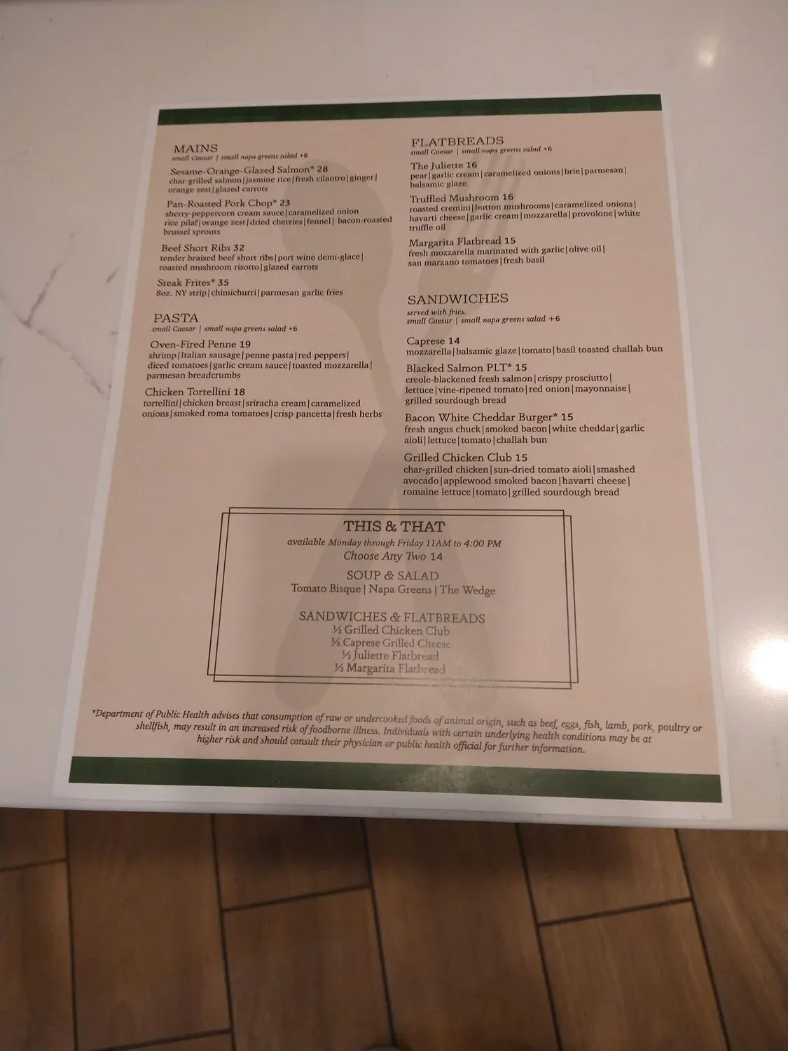 Menu 1