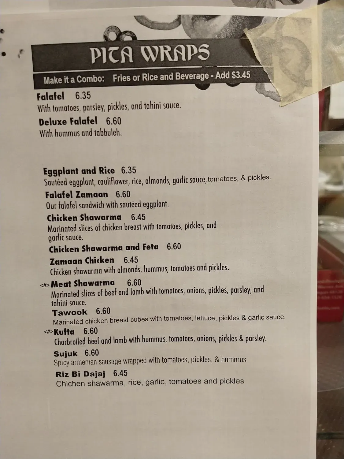 Menu 1