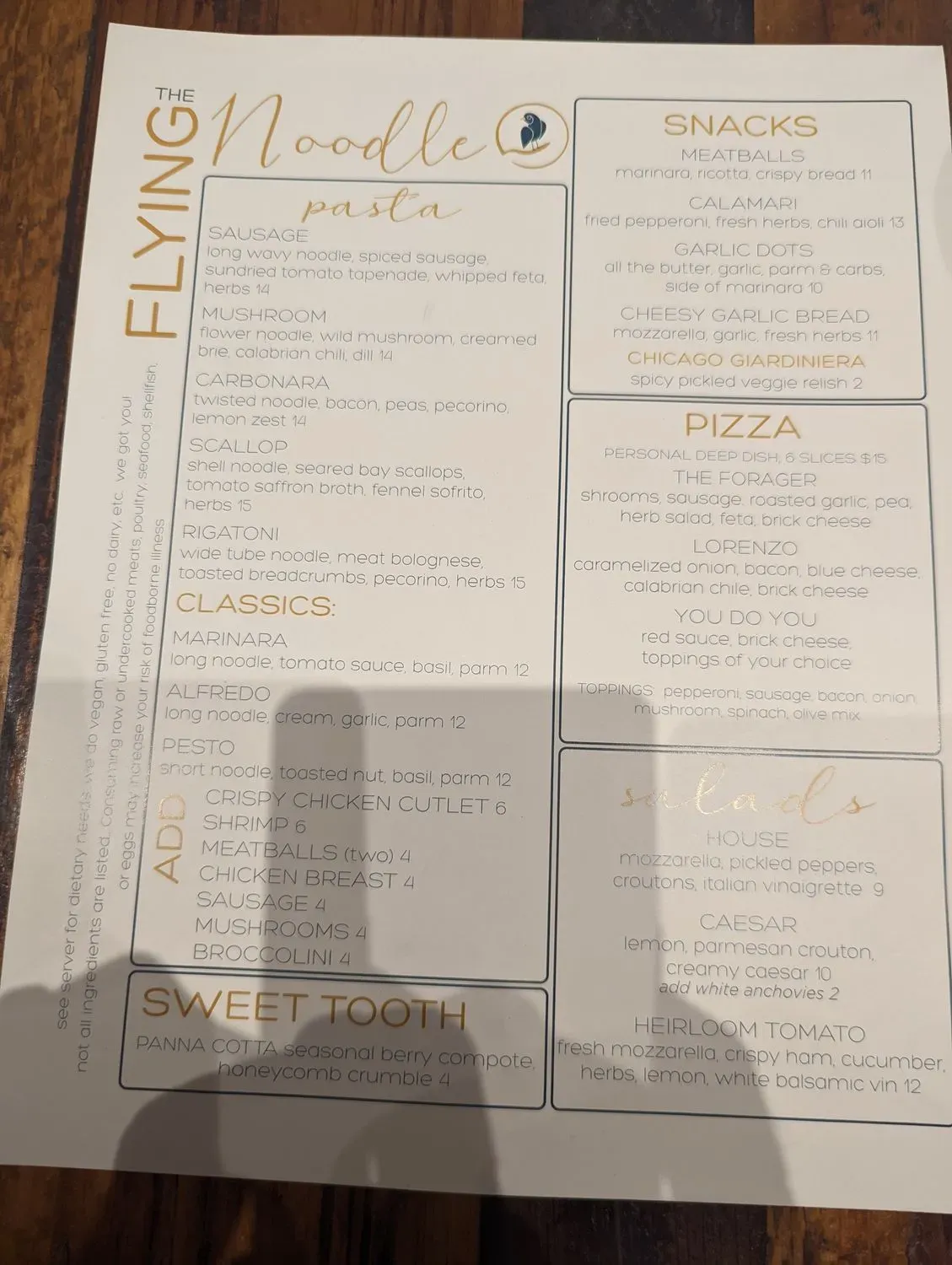 Menu 5