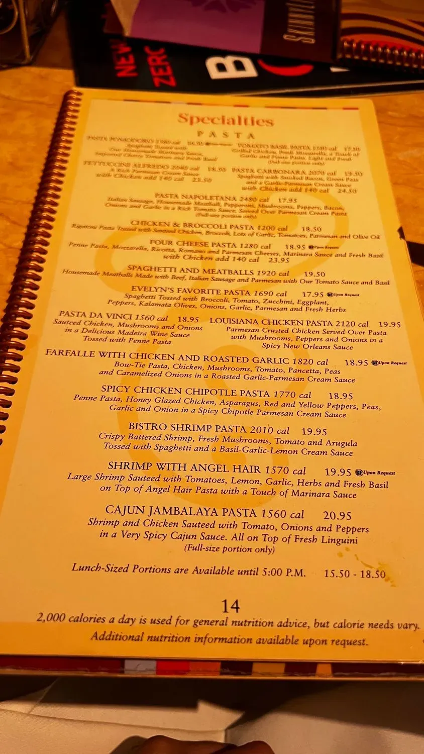 Menu 5