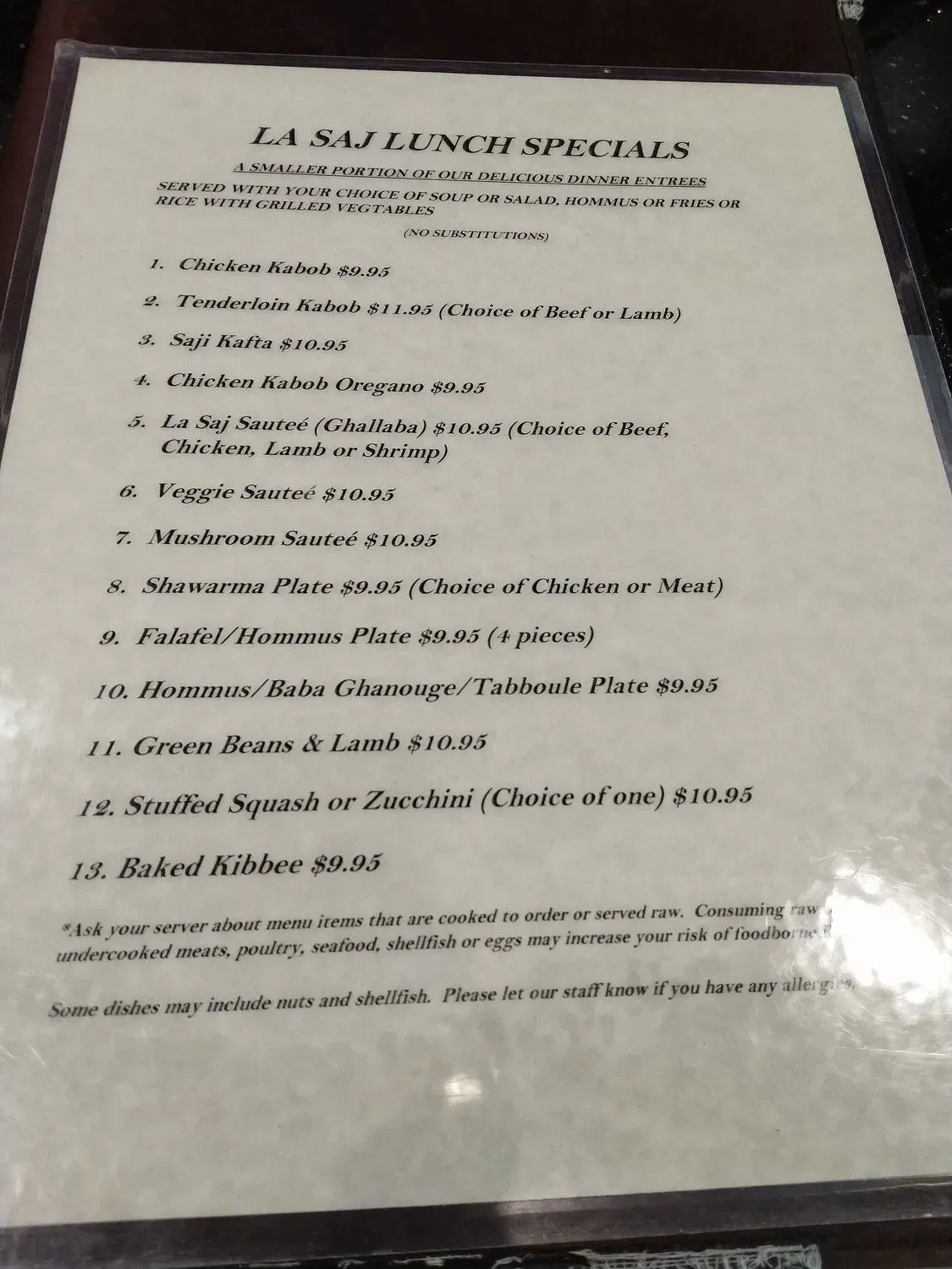 Menu 6