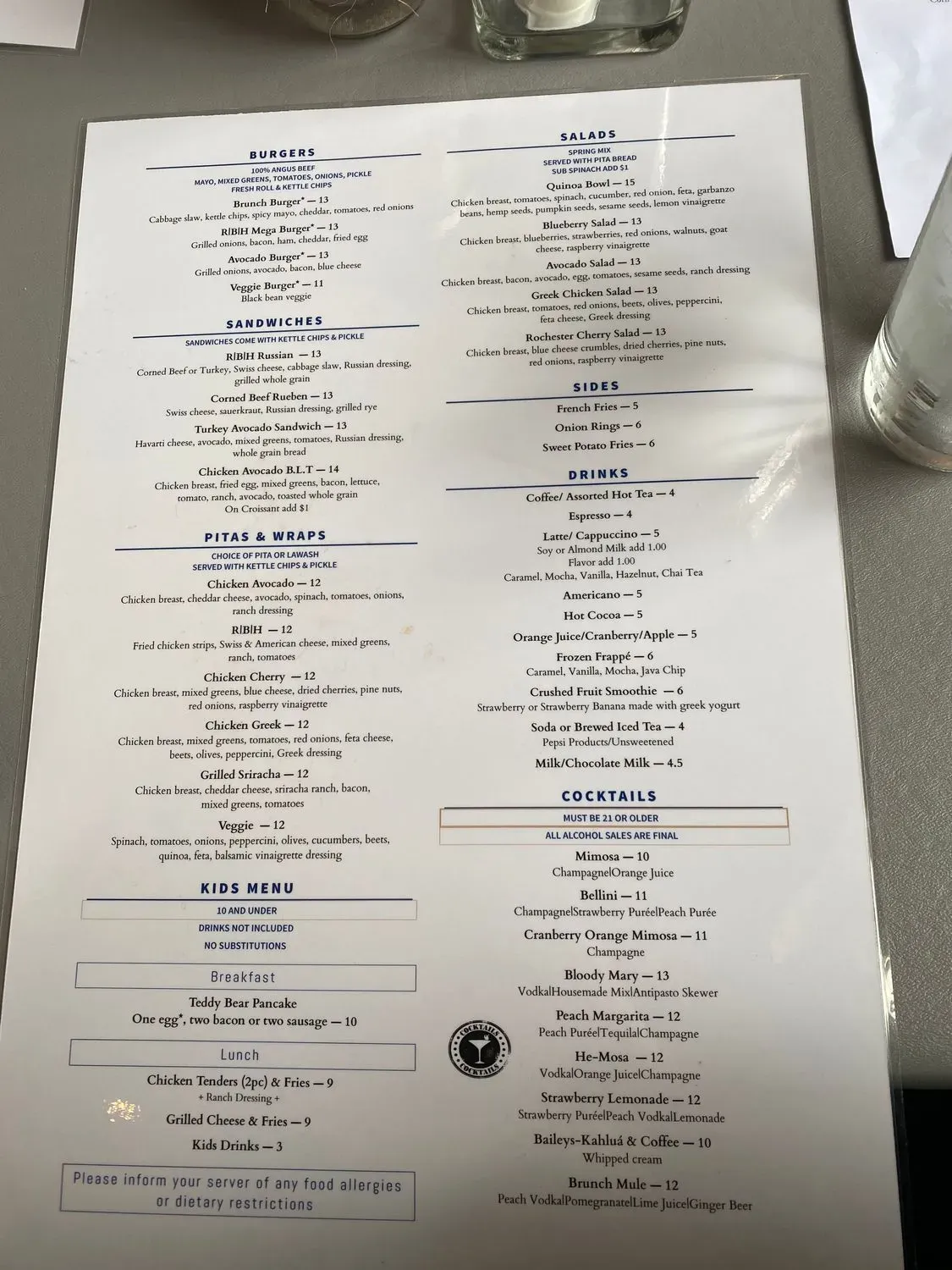 Rochester Brunch House Menu - Updated October 2025