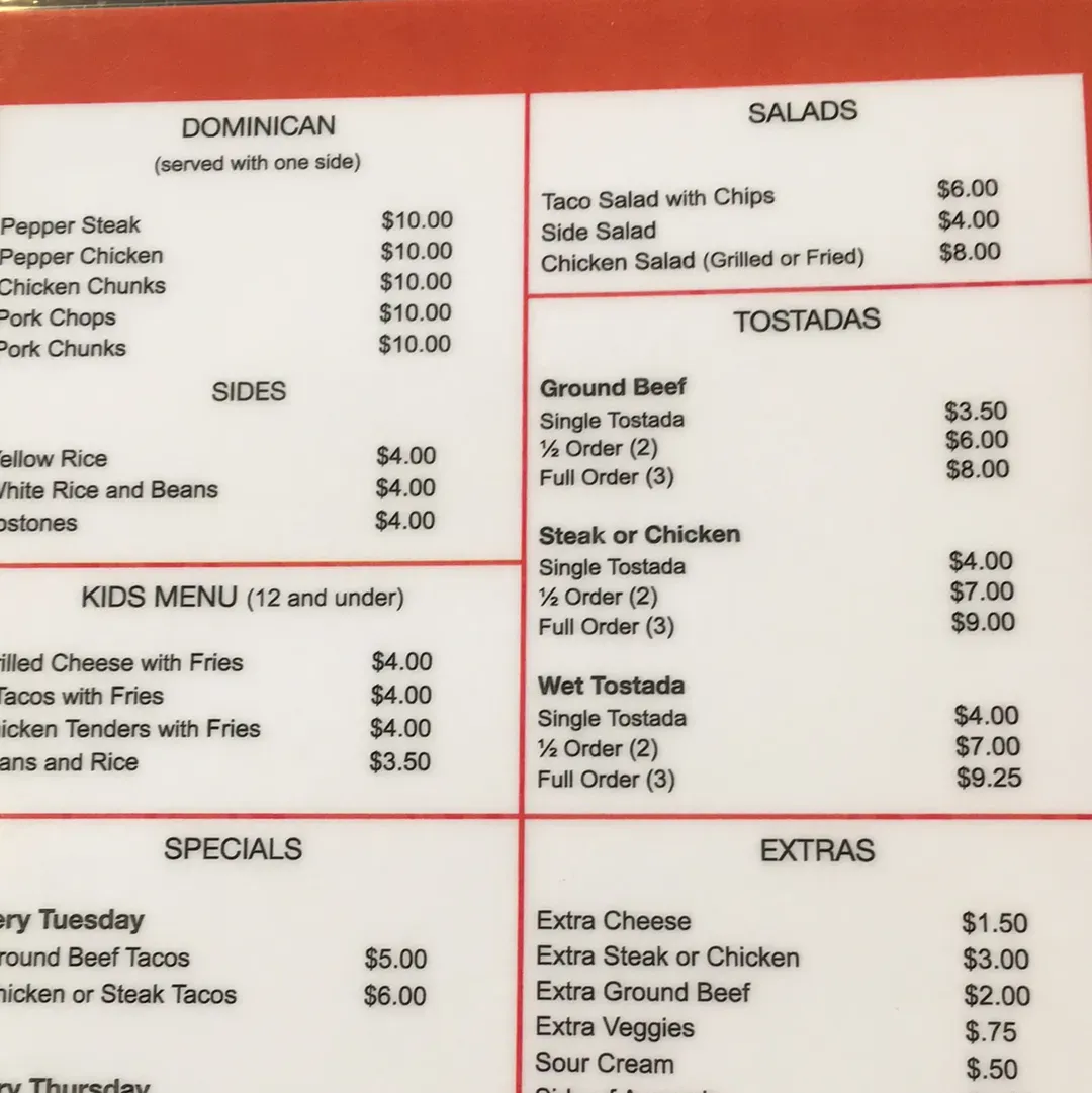 Menu 5