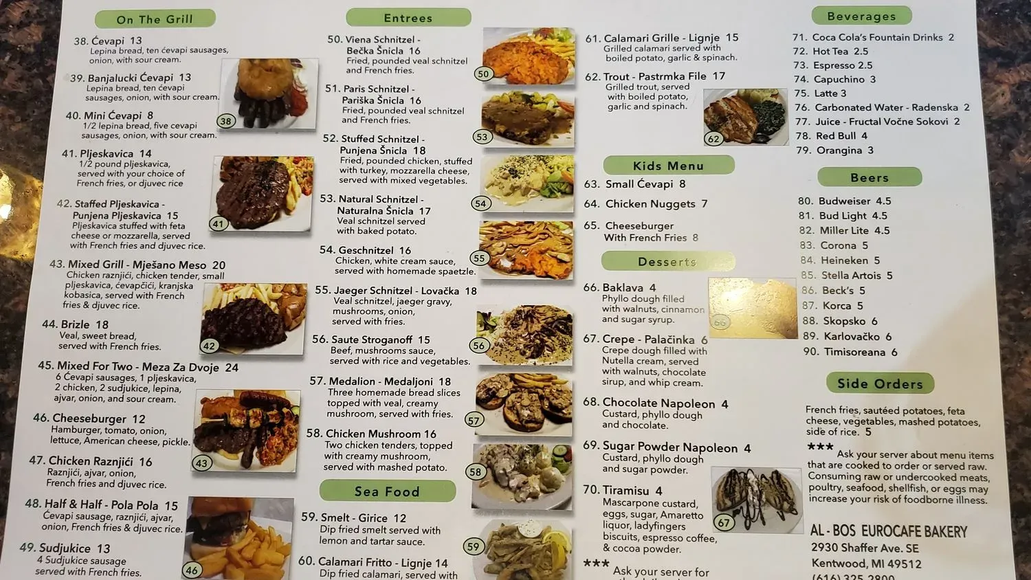 Menu 2