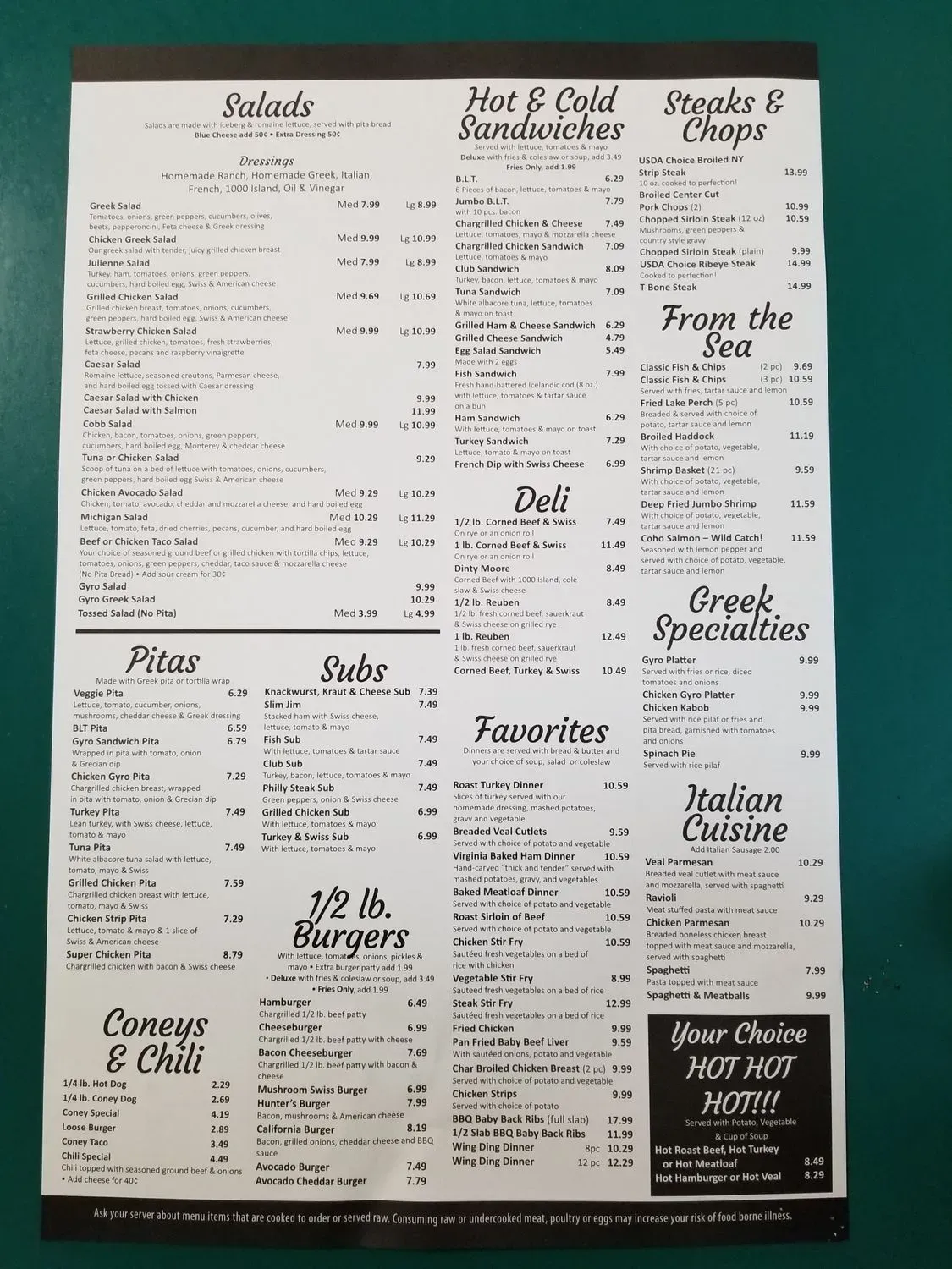 Menu 1