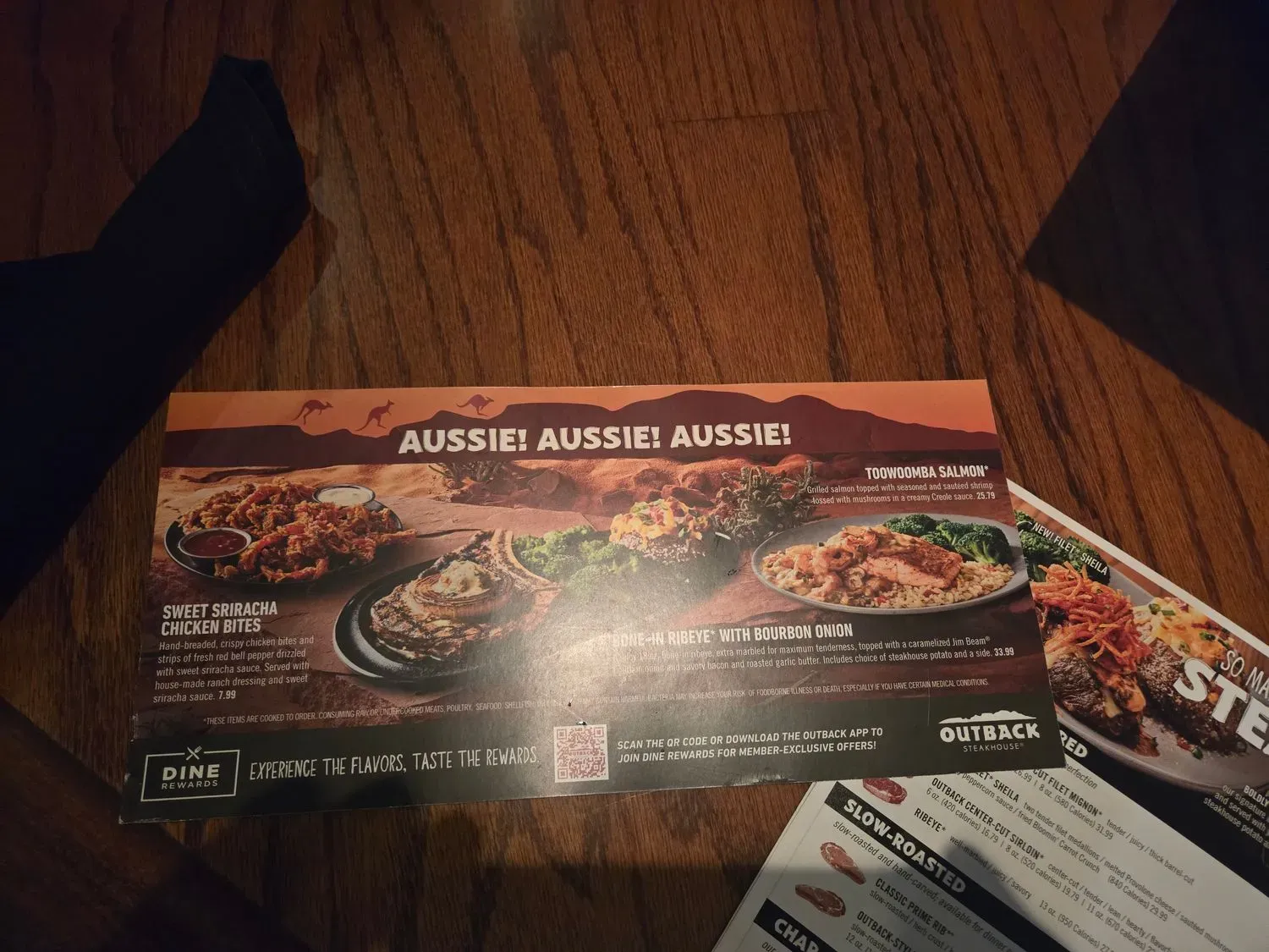 Outback Steakhouse Menu - Updated October 2025