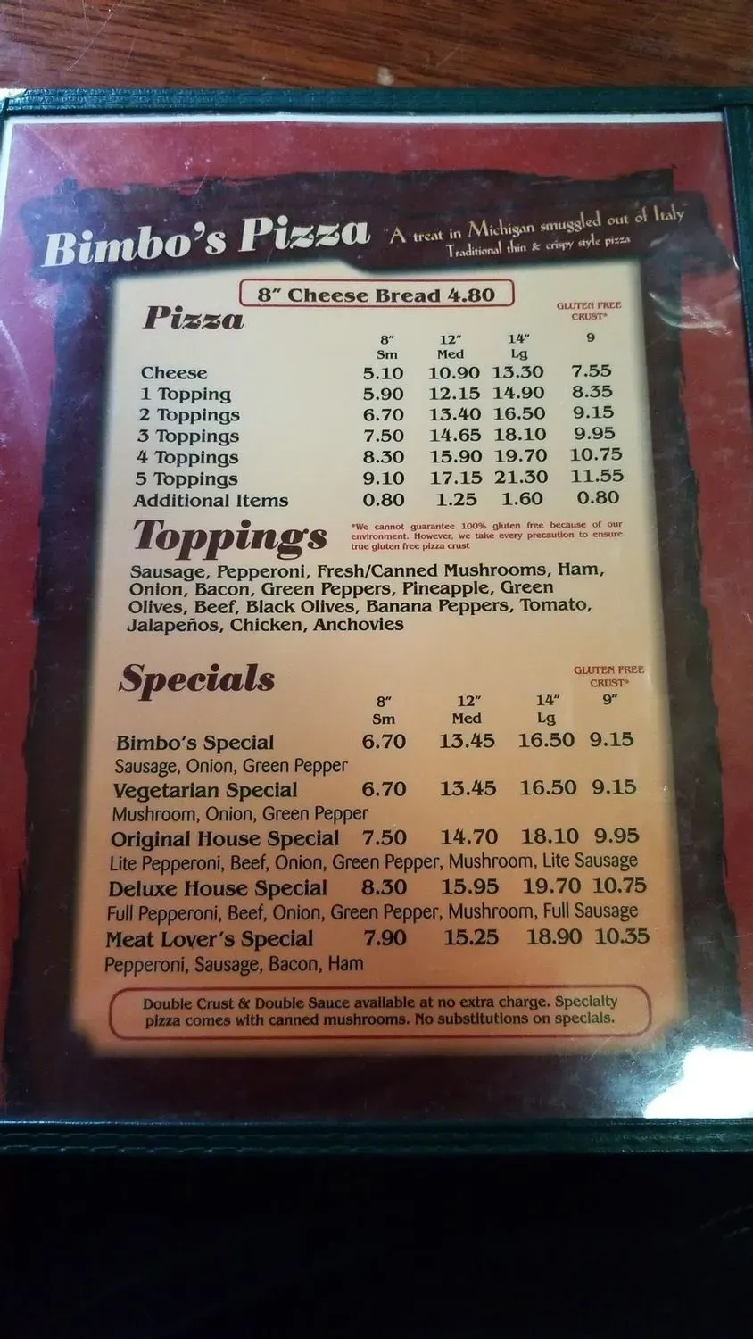 Menu 2