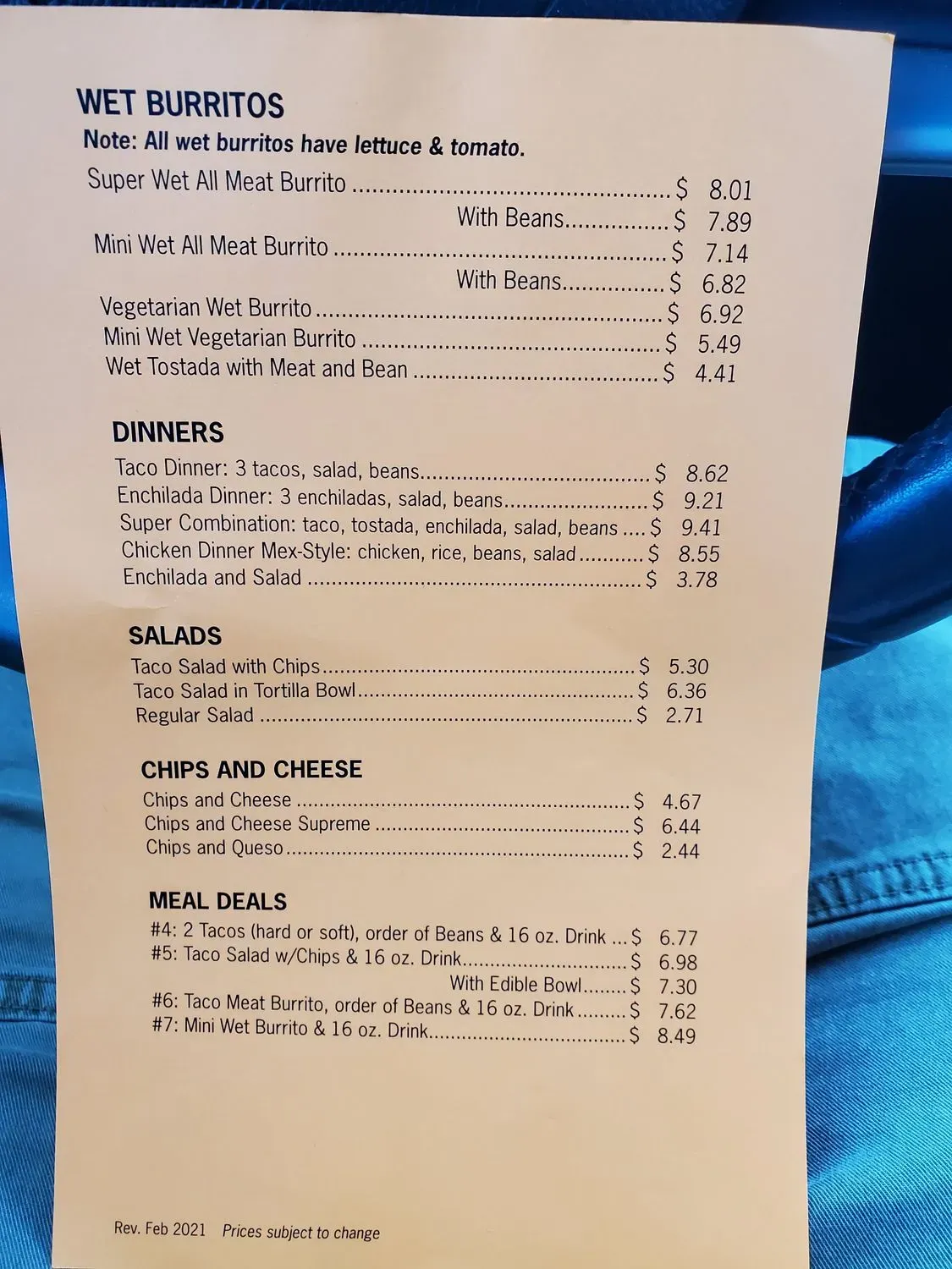 Menu 1