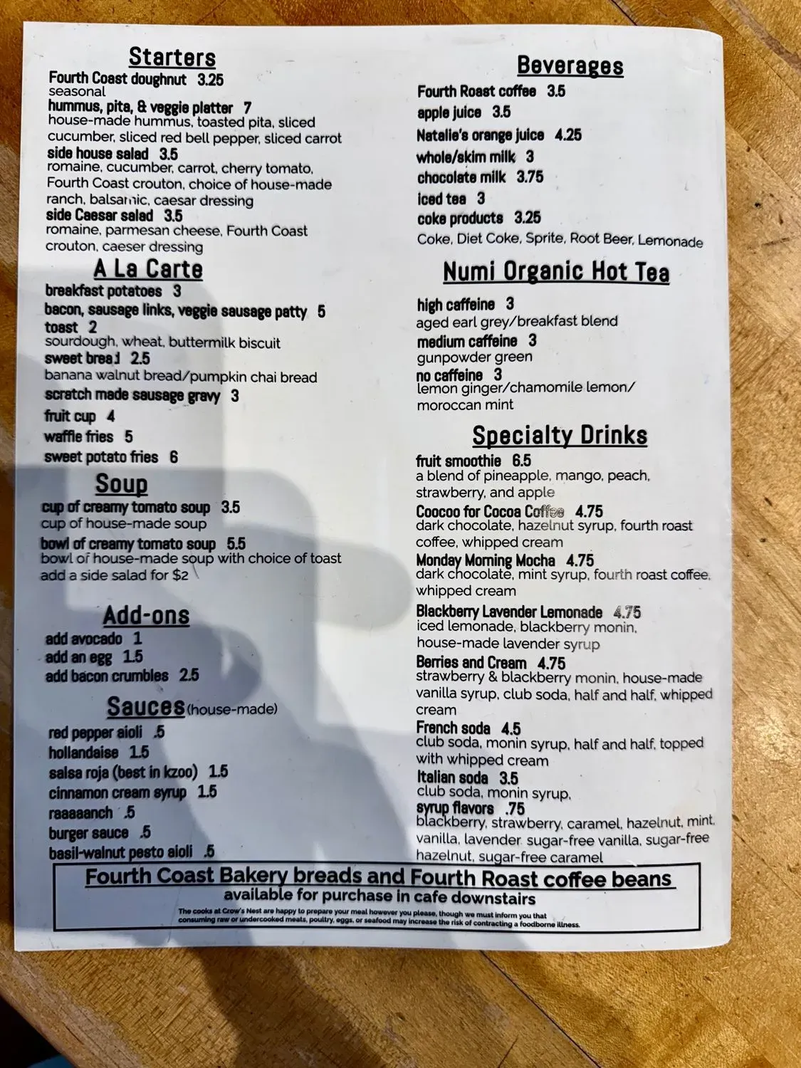 Menu 5