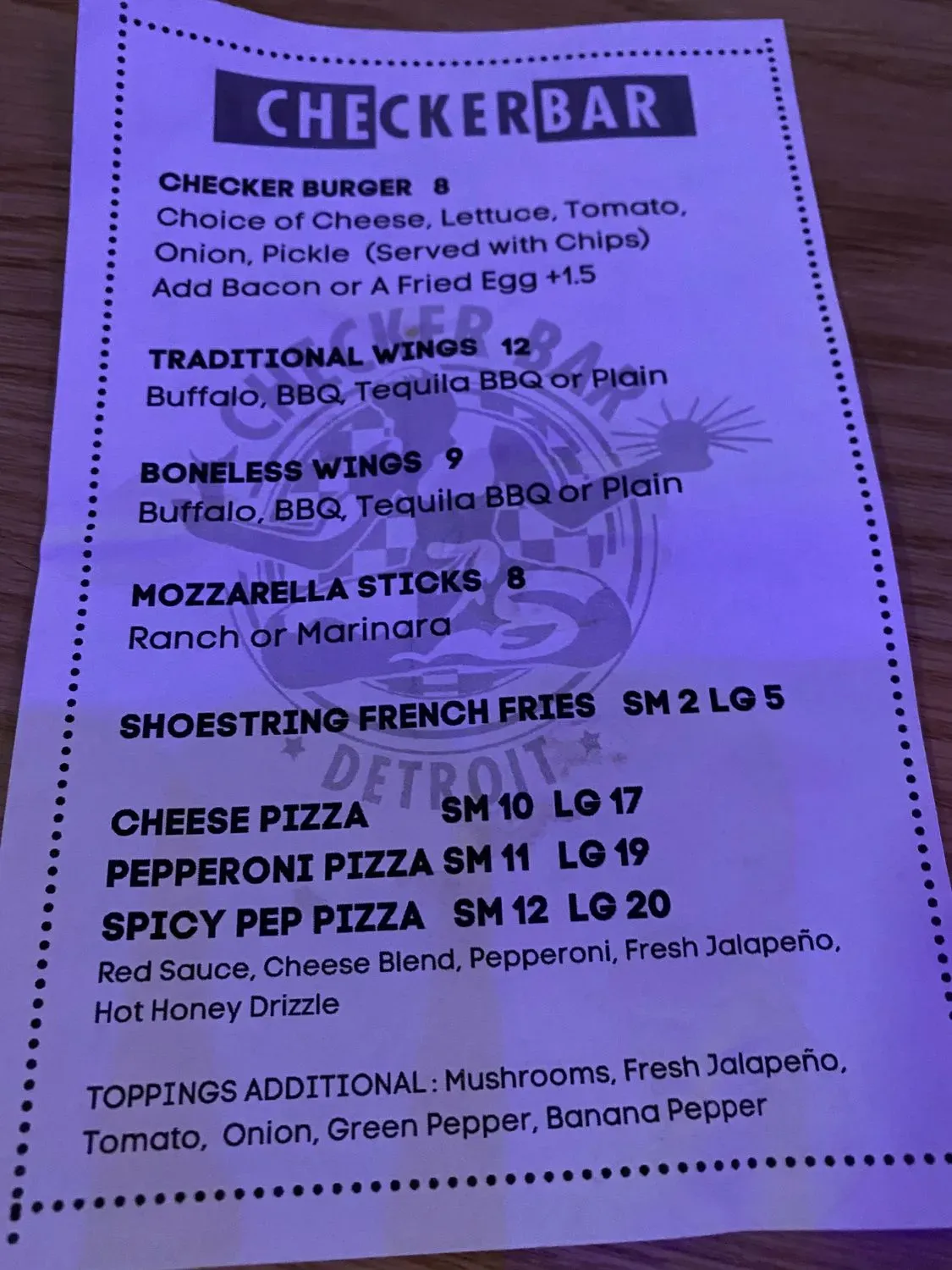 Menu 5