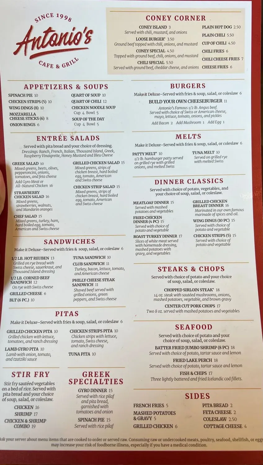 Menu 5